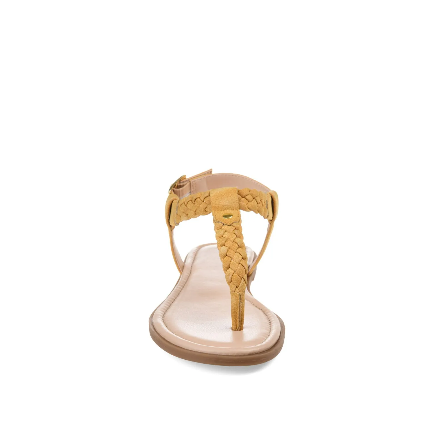 GENEVIVE T-STRAP SANDALS IN FAUX LEATHER fall step