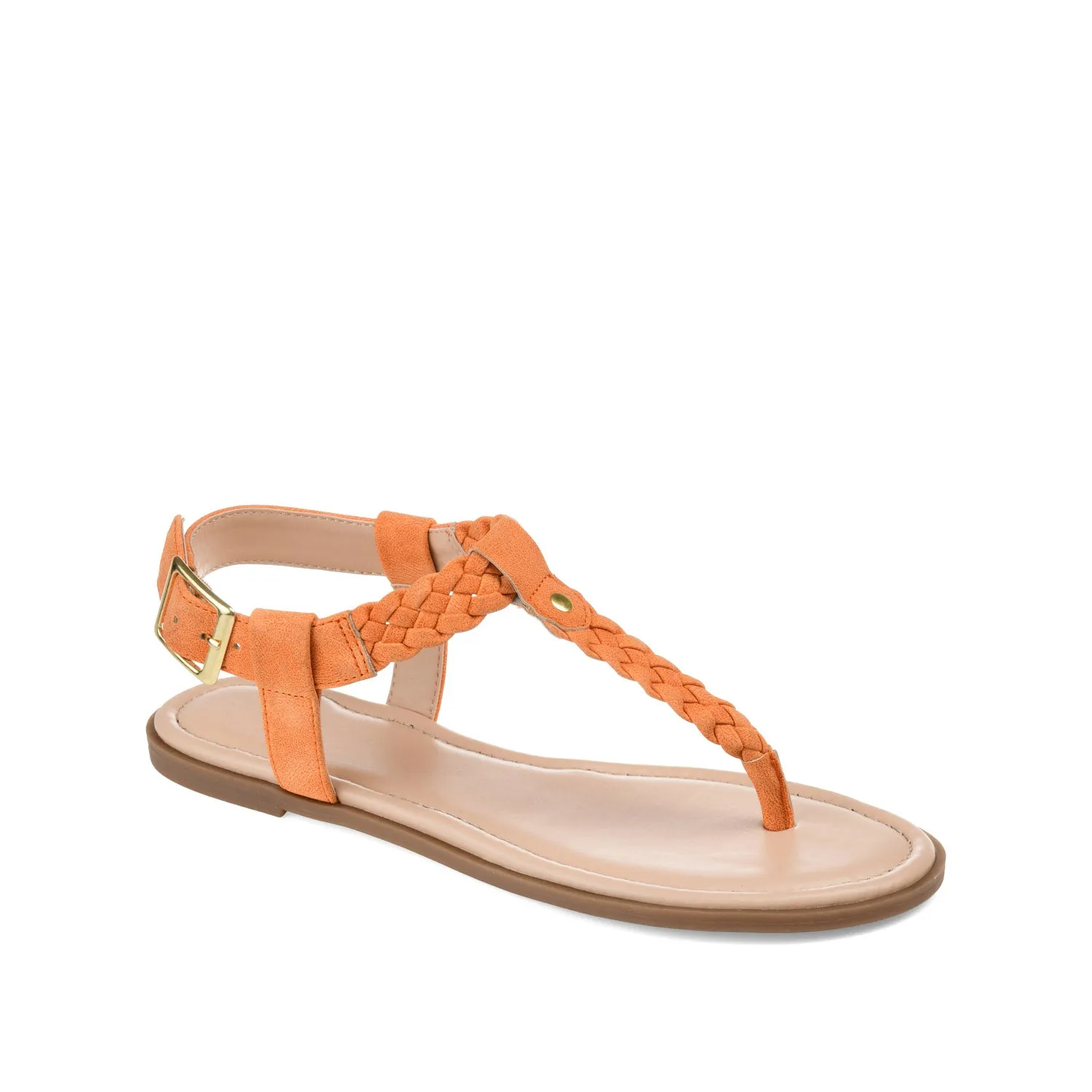 GENEVIVE T-STRAP SANDALS IN FAUX LEATHER fall step