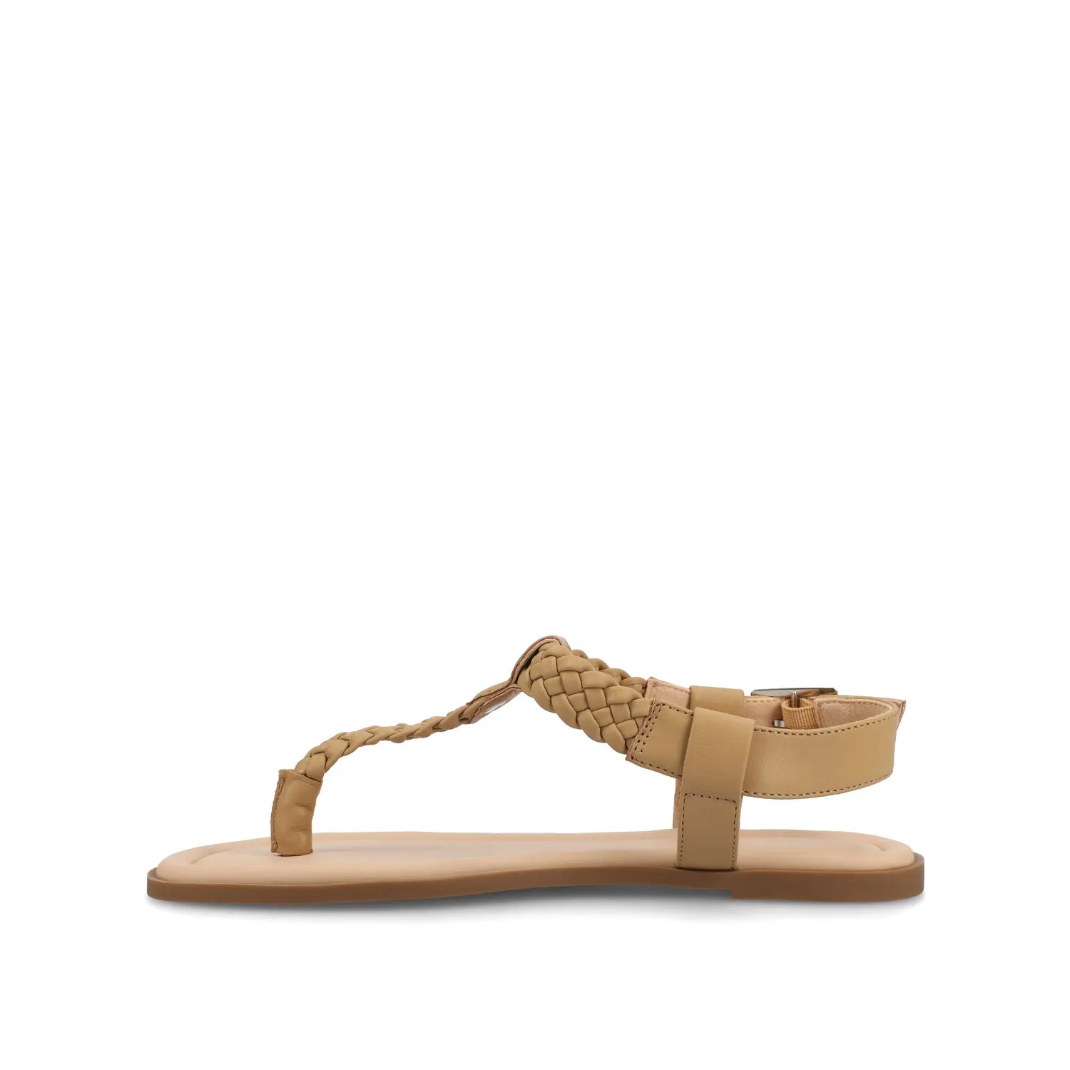 GENEVIVE T-STRAP SANDALS IN FAUX LEATHER fall step