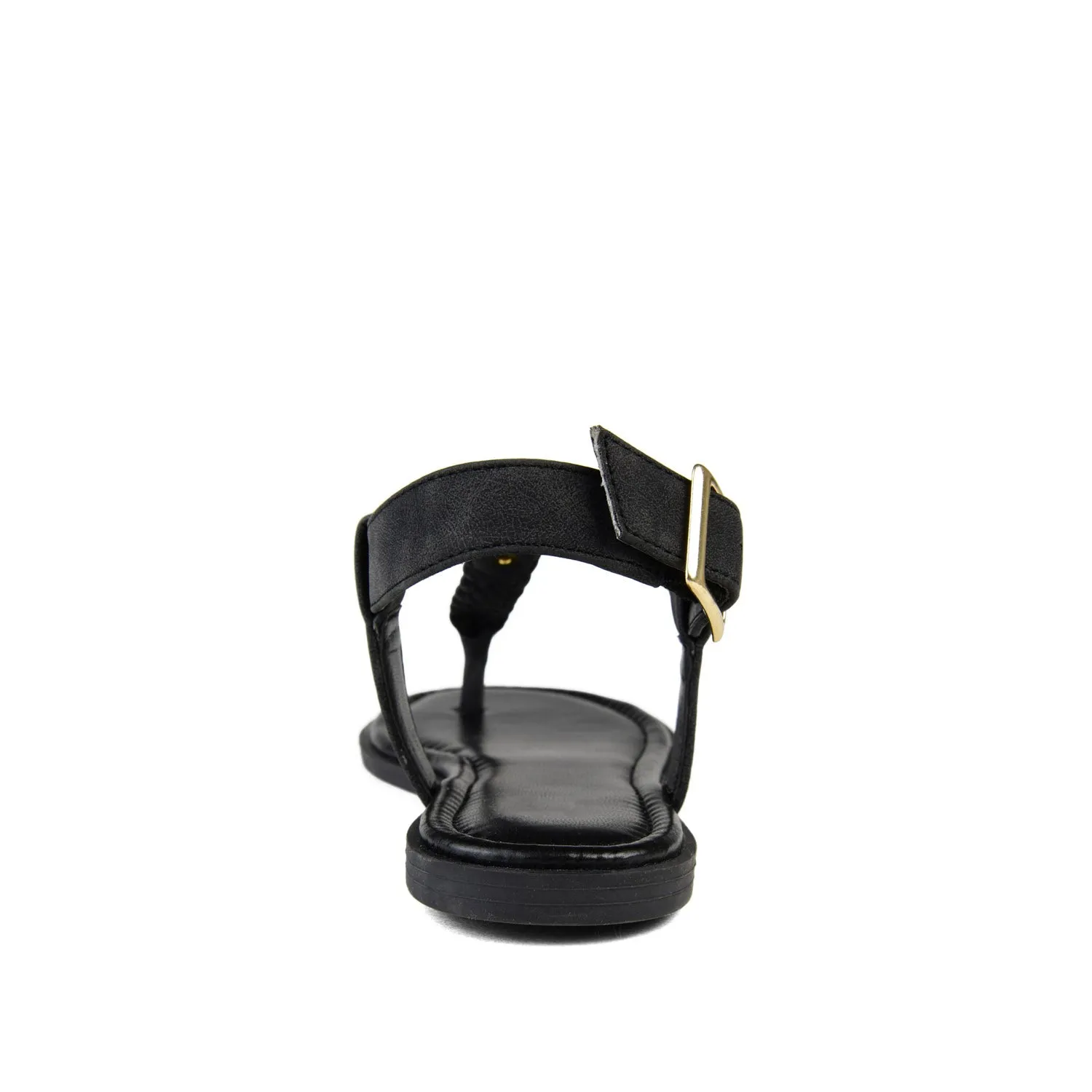 GENEVIVE T-STRAP SANDALS IN FAUX LEATHER fall step
