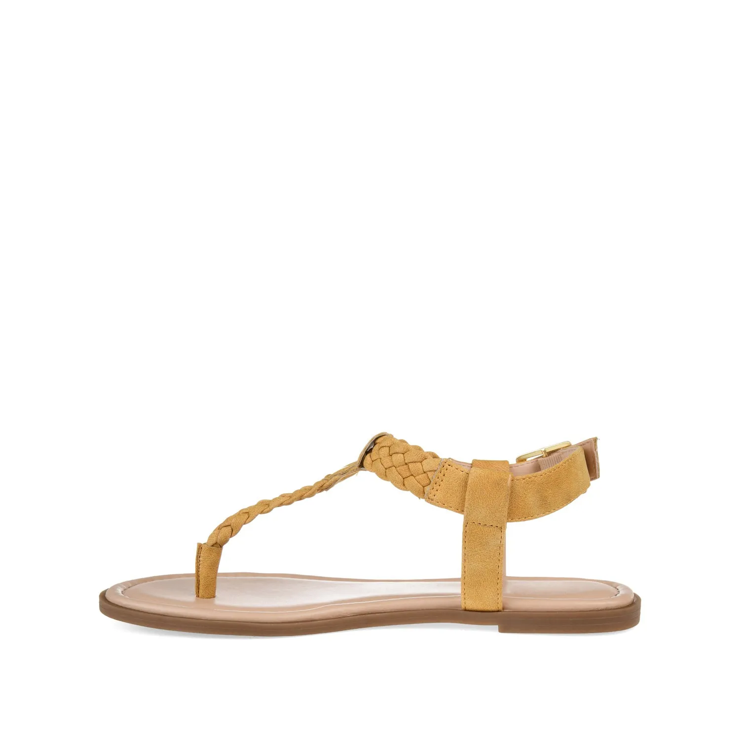 GENEVIVE T-STRAP SANDALS IN FAUX LEATHER fall step