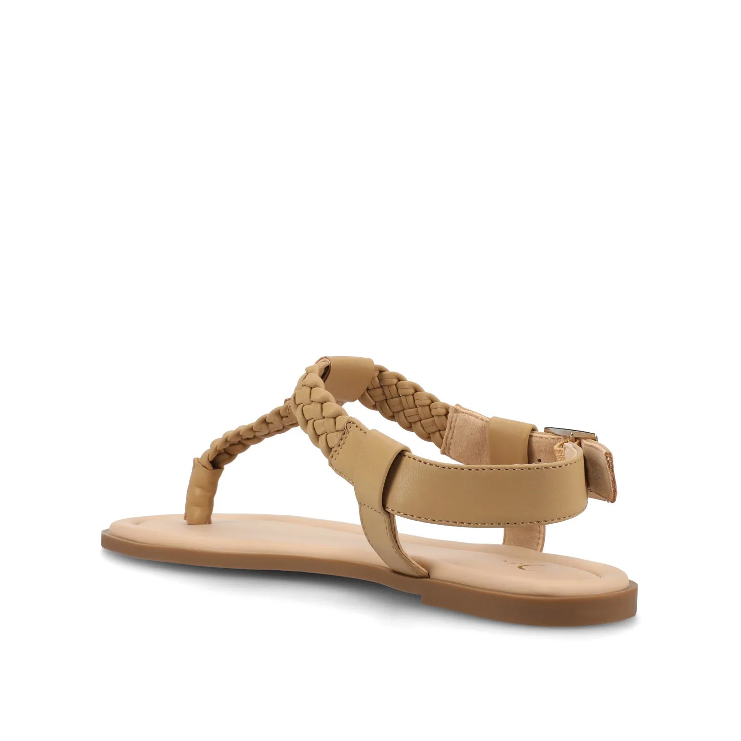 GENEVIVE T-STRAP SANDALS IN FAUX LEATHER fall step