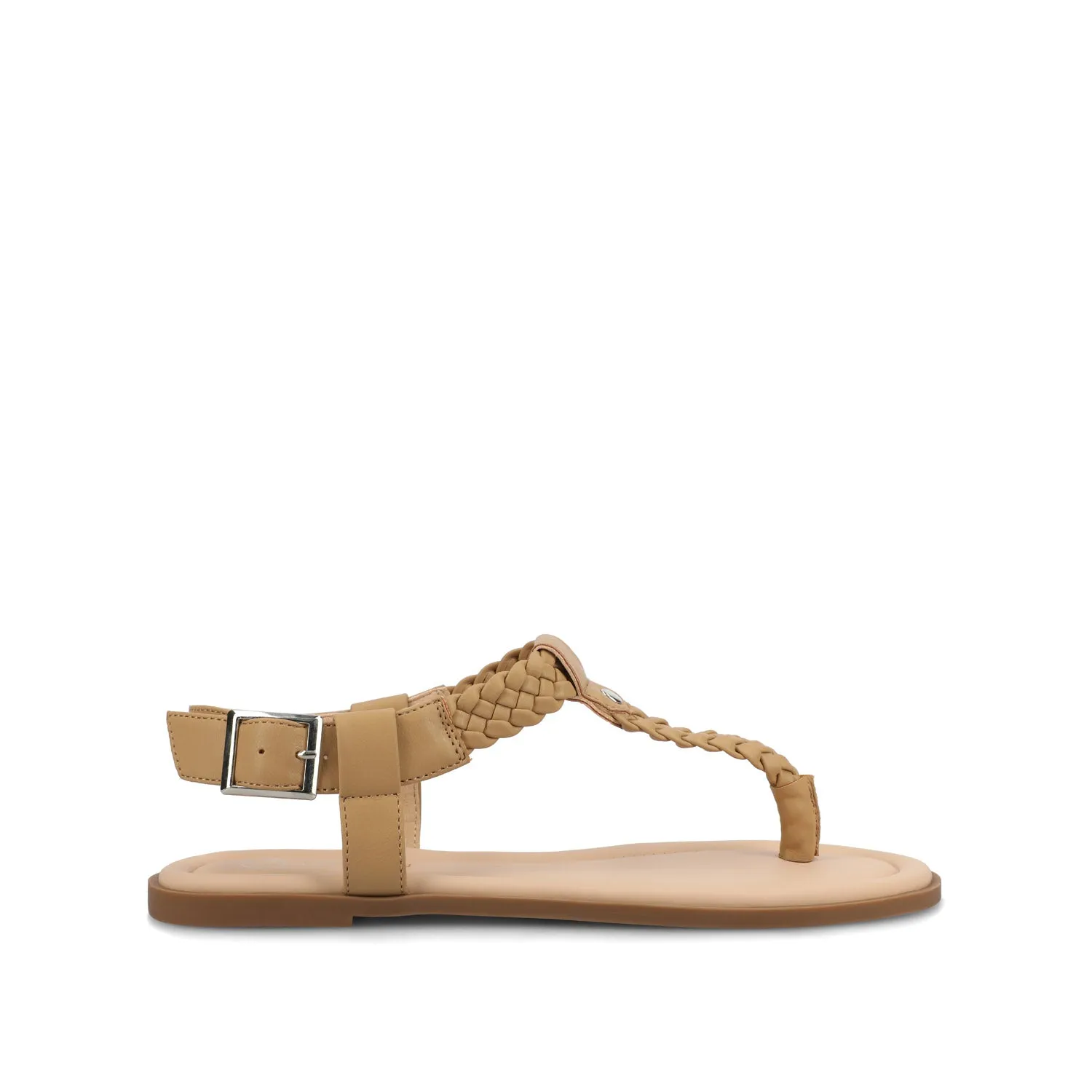 GENEVIVE T-STRAP SANDALS IN FAUX LEATHER fall step