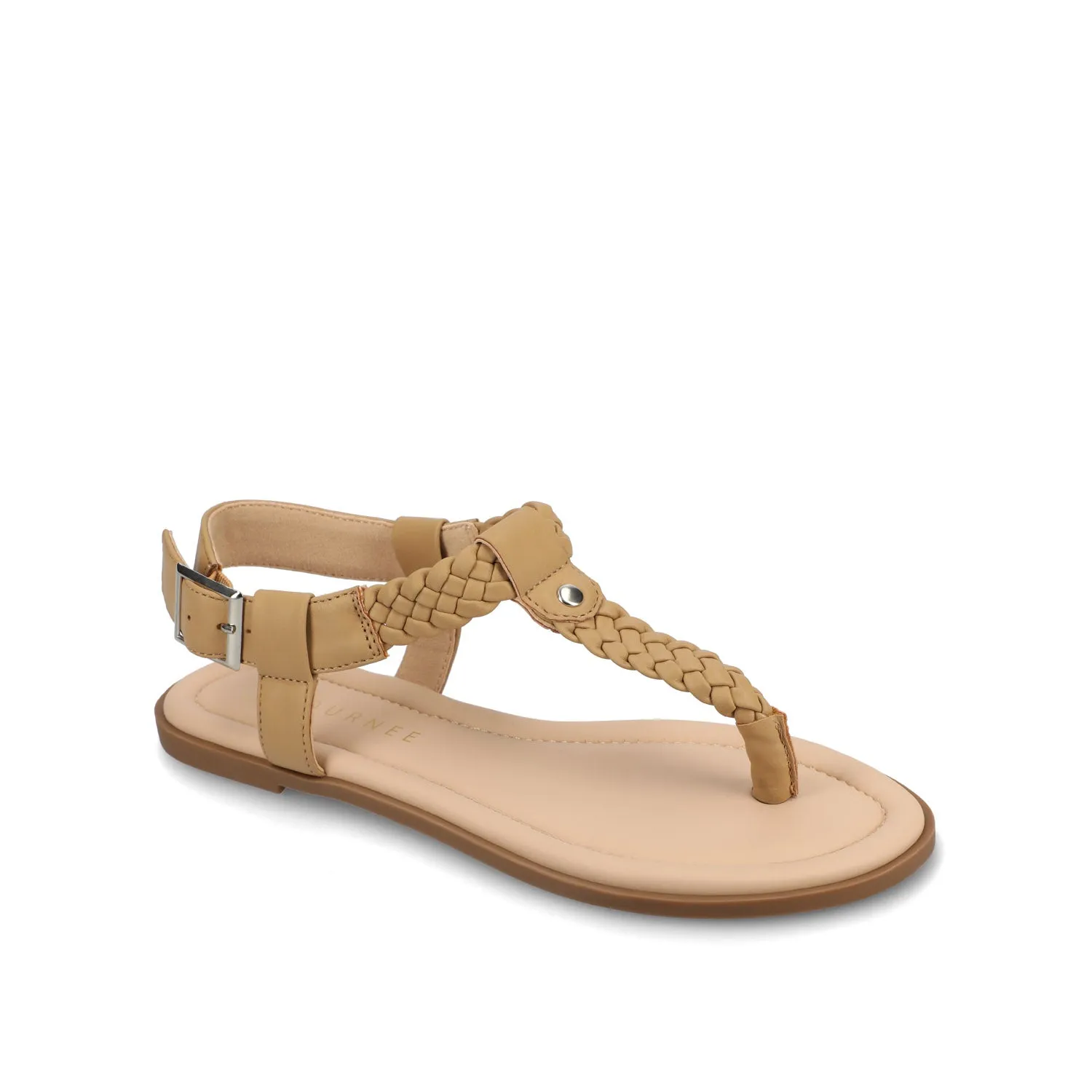 GENEVIVE T-STRAP SANDALS IN FAUX LEATHER fall step