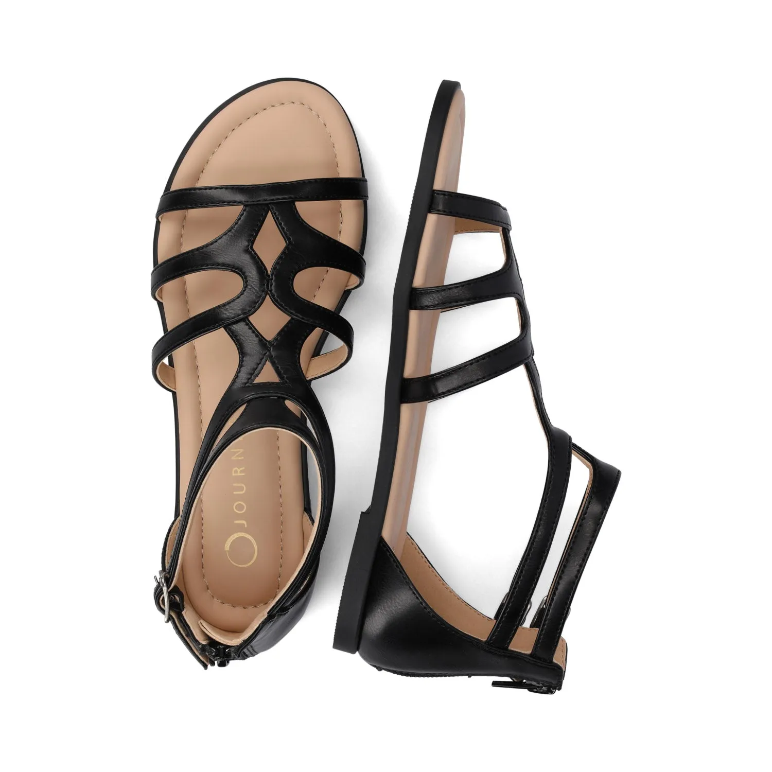 GENNEVA FLAT SANDALS IN WIDE comfort tone