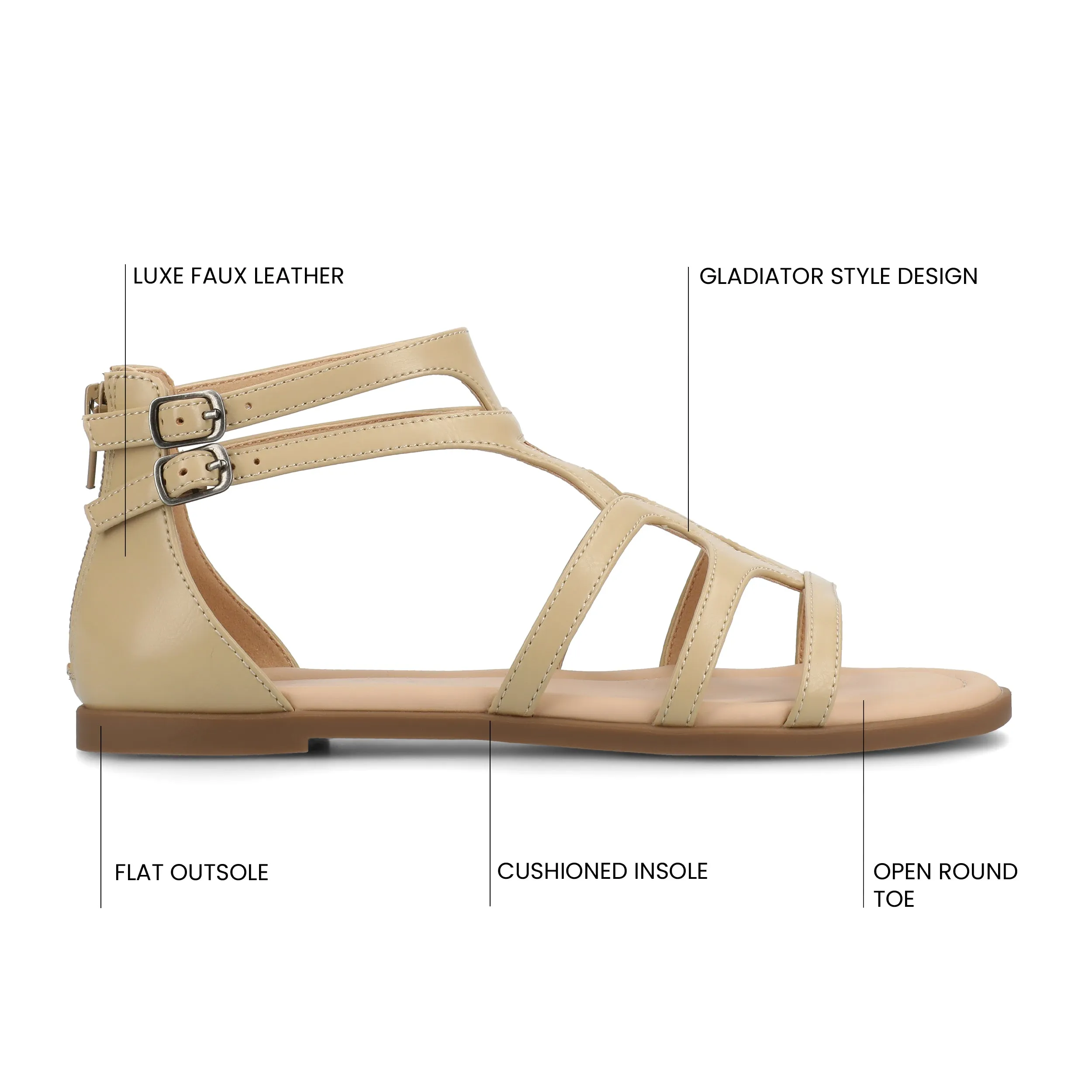 GENNEVA GLADIATOR SANDALS lace wrap