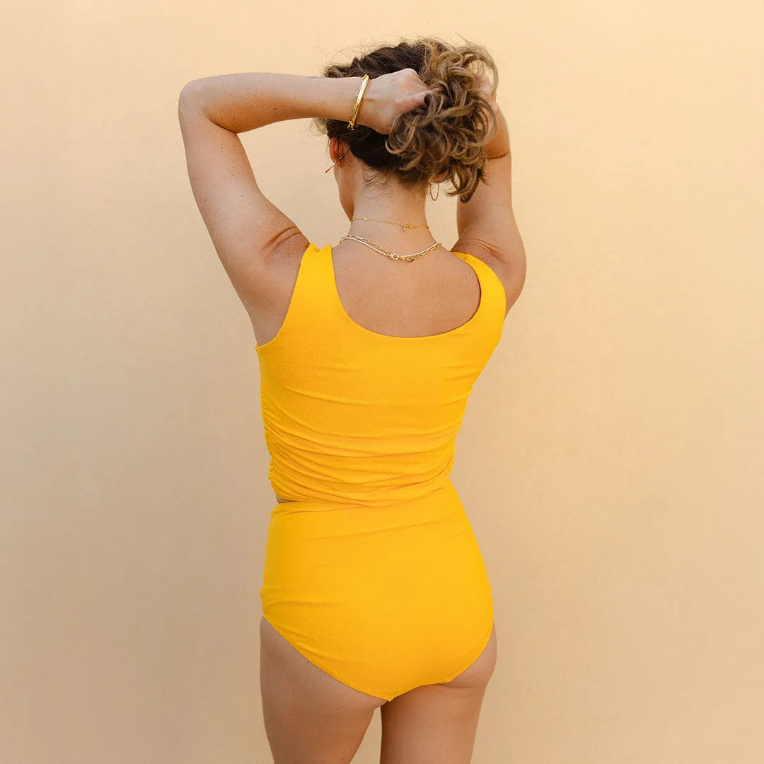 Golden Terry High-Waisted Bottoms swim free