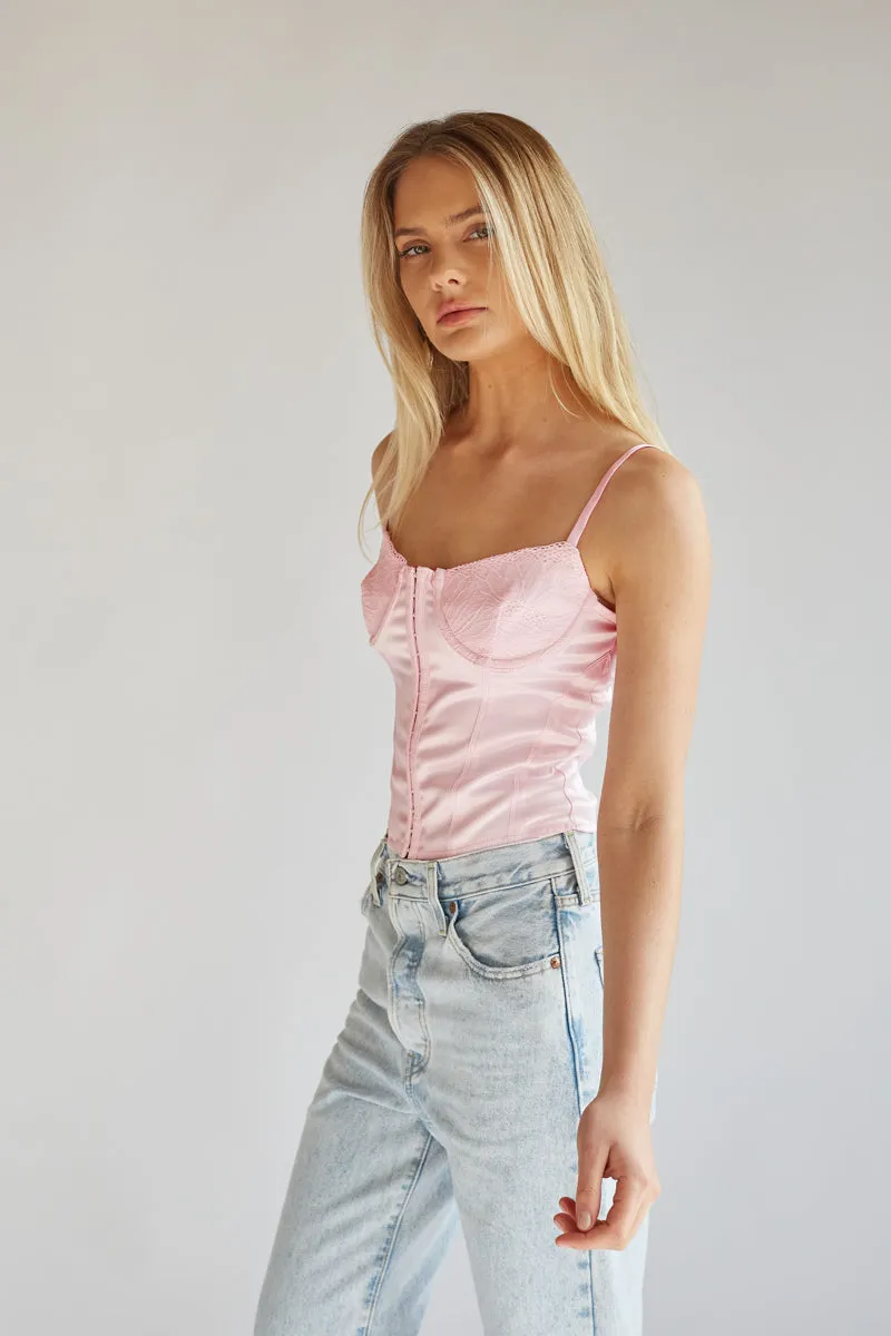 Gracey Lace Corset Top fall tone