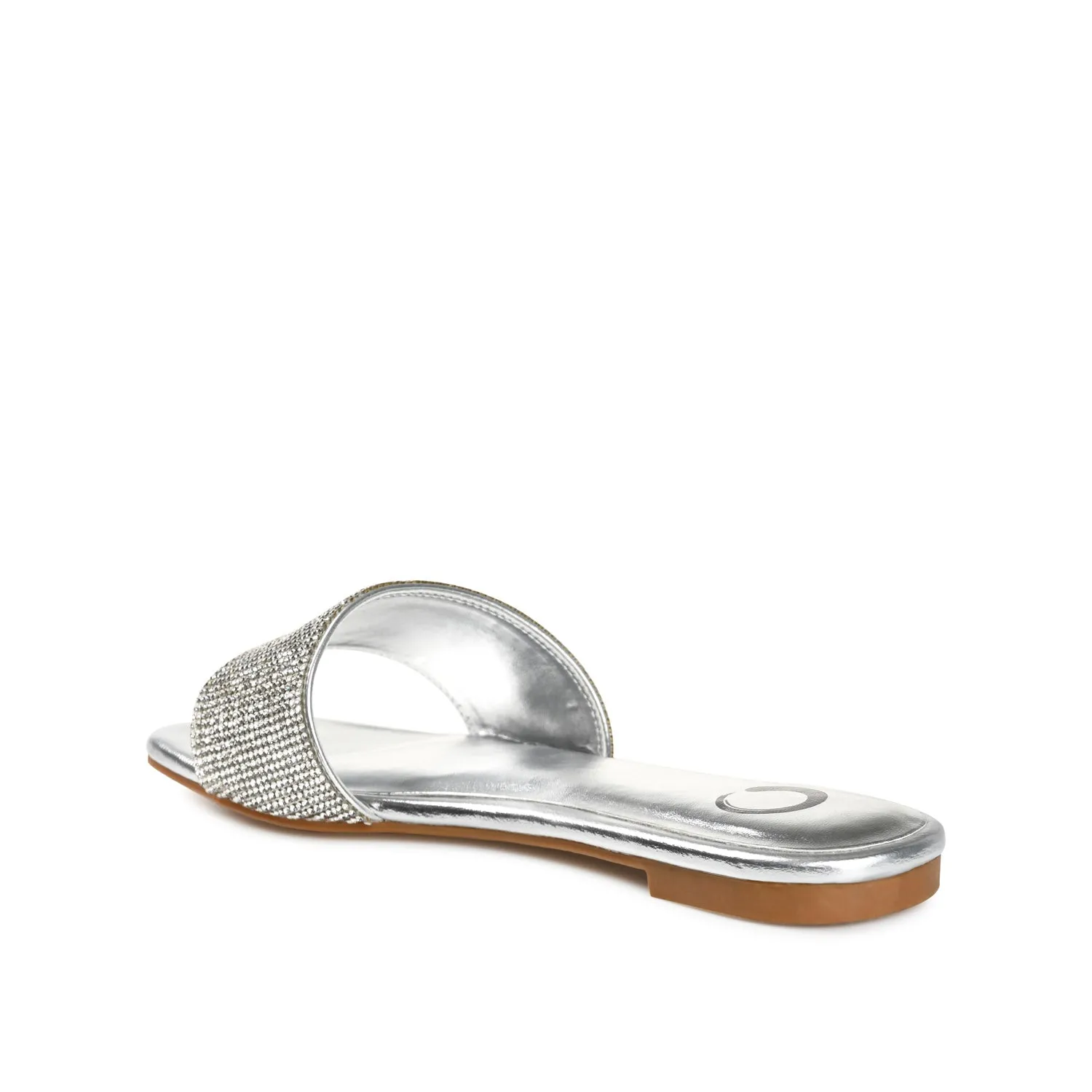 GRAYCE SLIDE SANDALS IN GLITTER MATERIAL wide foot