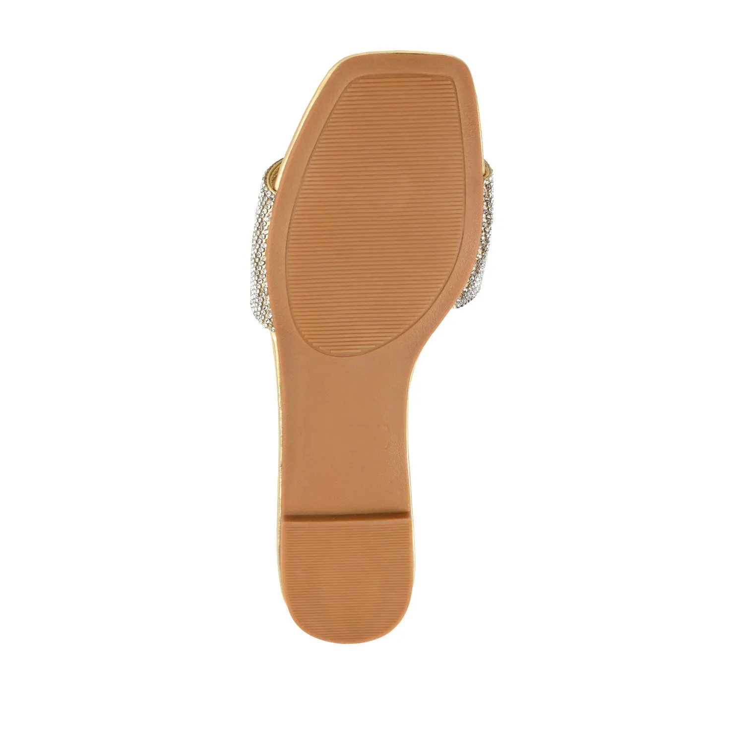 GRAYCE SLIDE SANDALS IN GLITTER MATERIAL wide foot