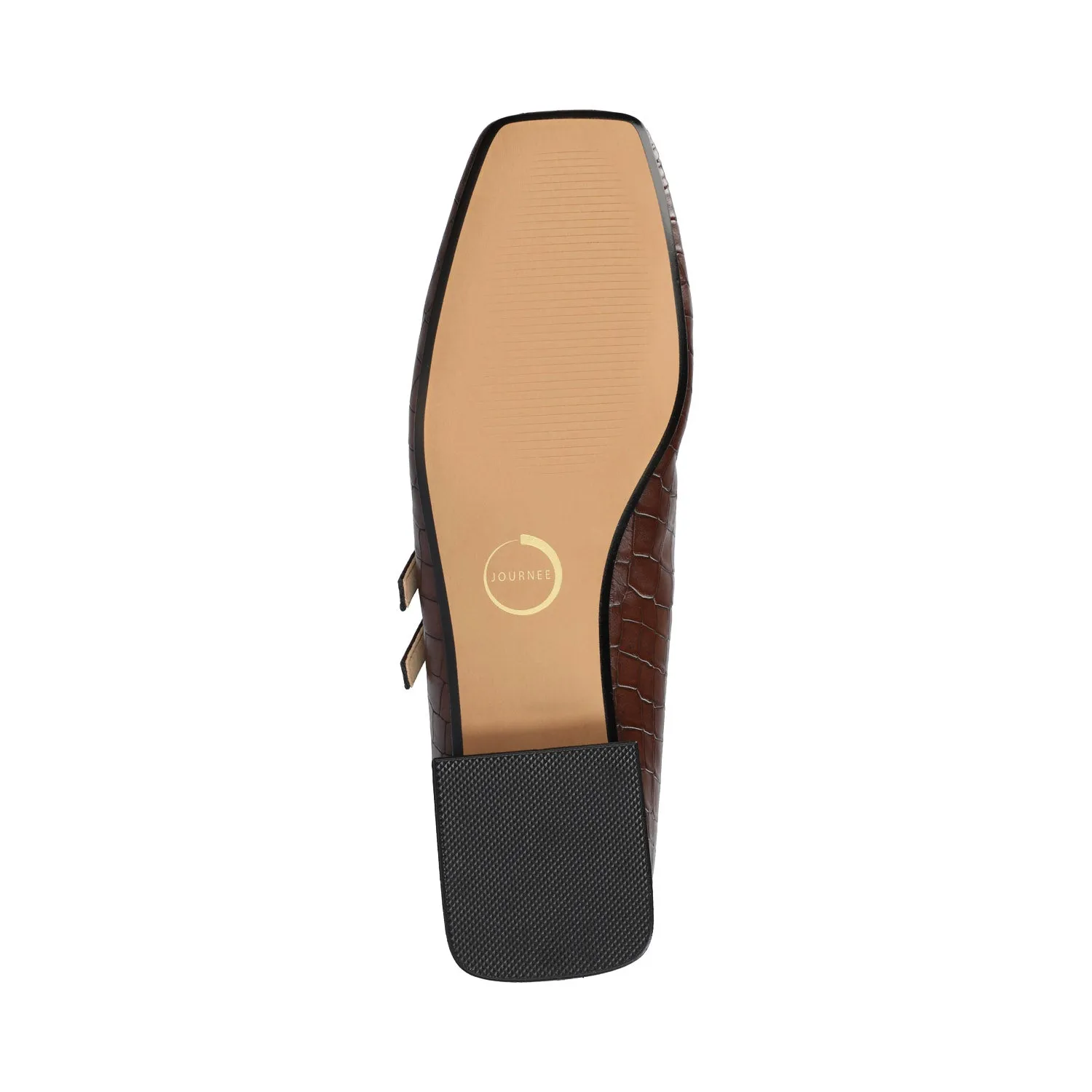 GREDAH MARY JANE FLATS IN FAUX LEATHER soft sole