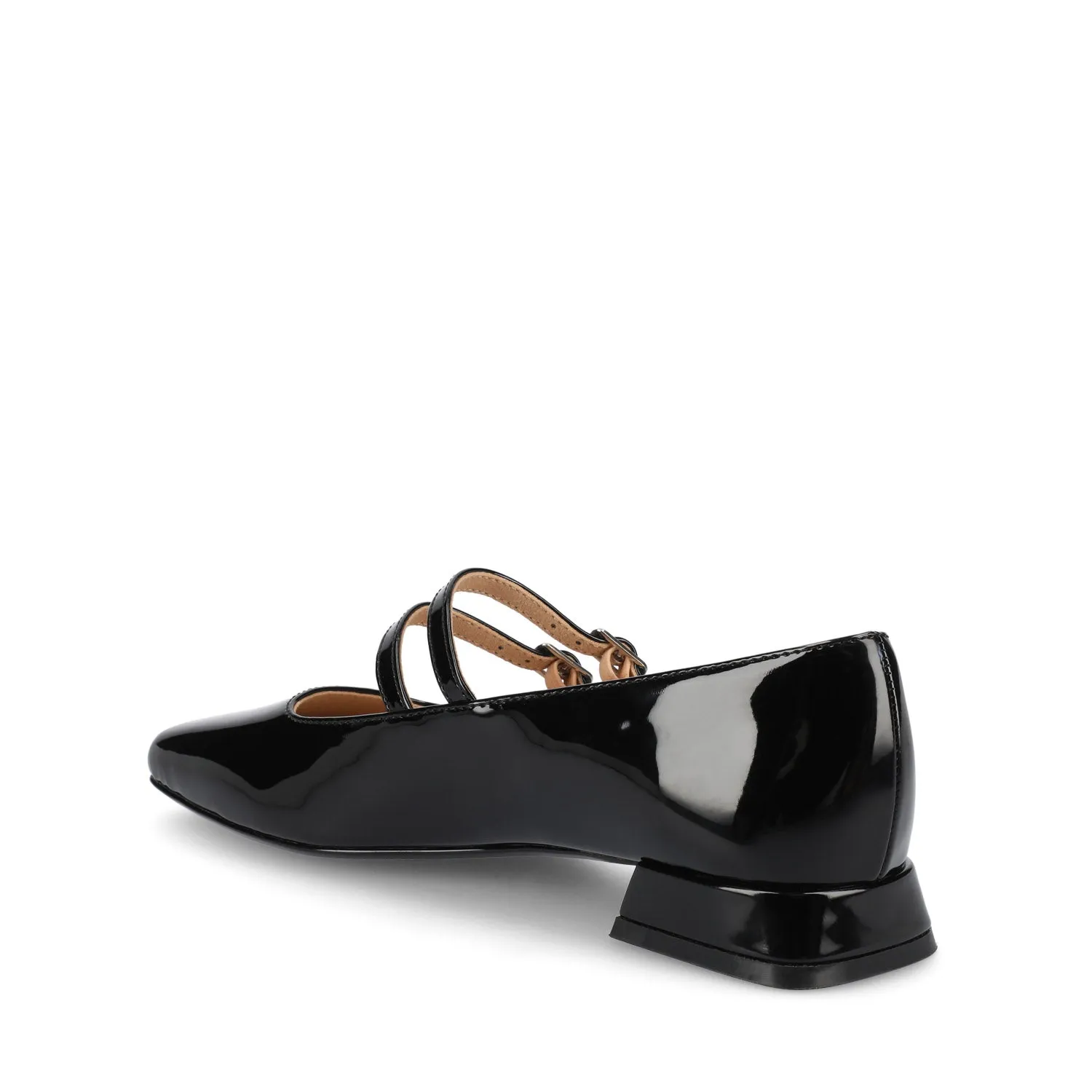 GREDAH MARY JANE FLATS IN FAUX LEATHER soft sole