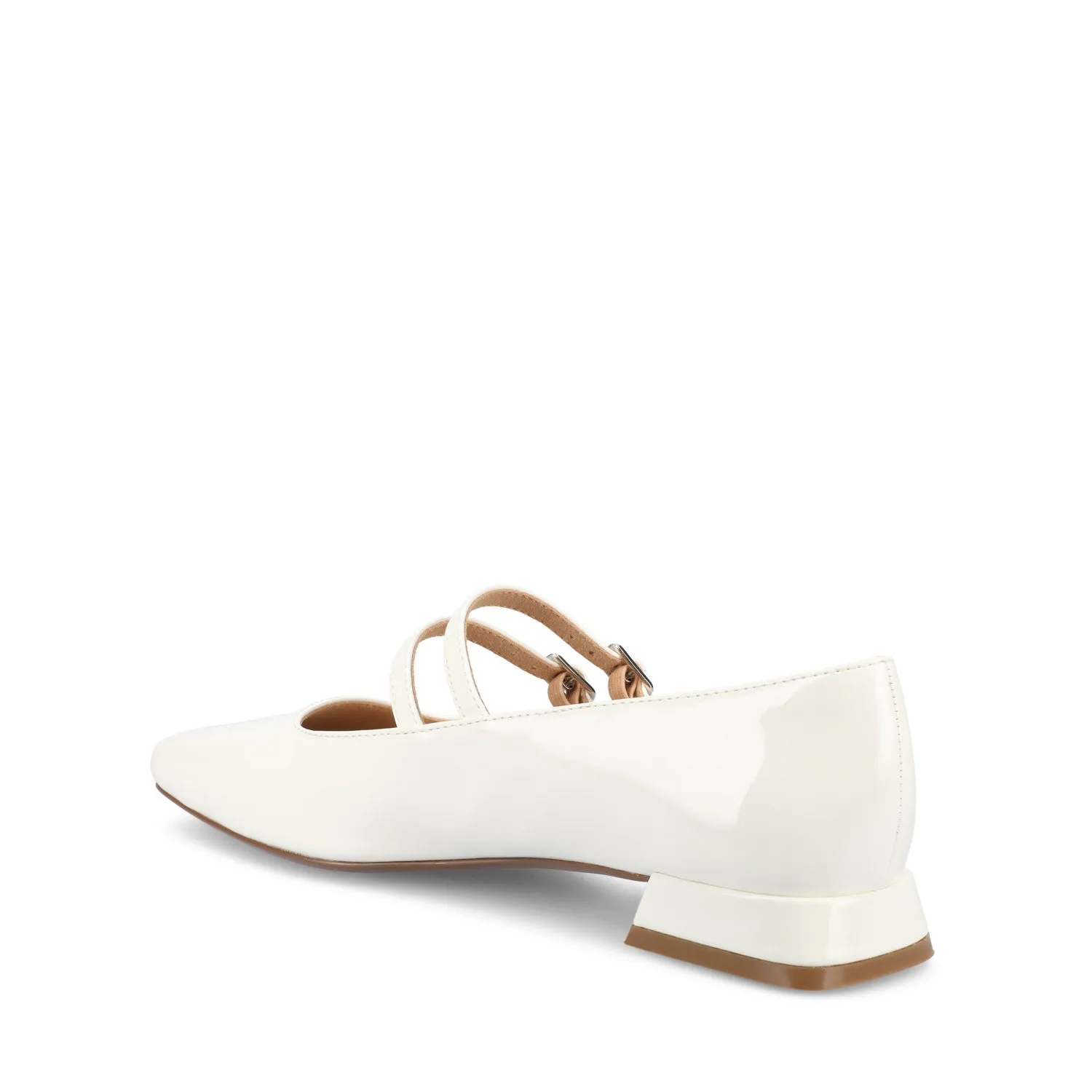 GREDAH MARY JANE FLATS IN FAUX LEATHER soft sole