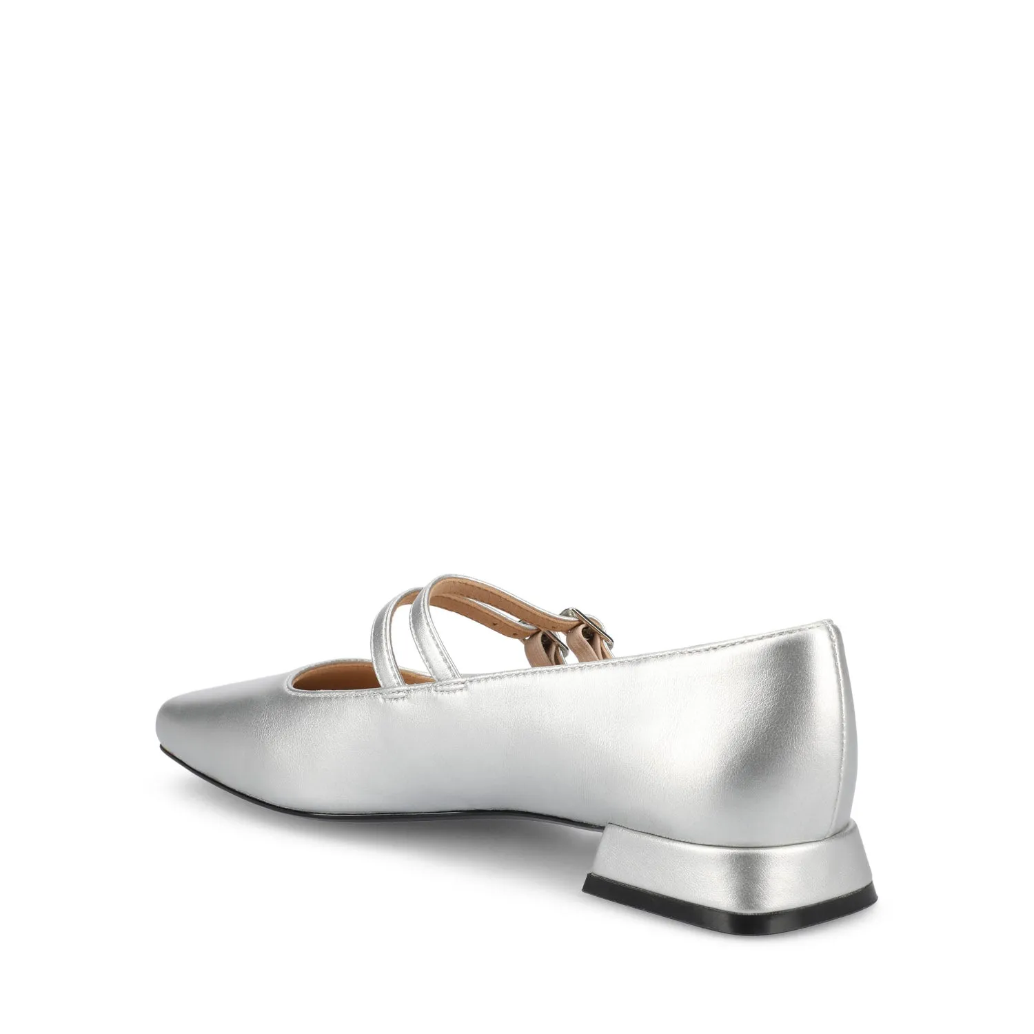 GREDAH MARY JANE FLATS IN FAUX LEATHER soft sole