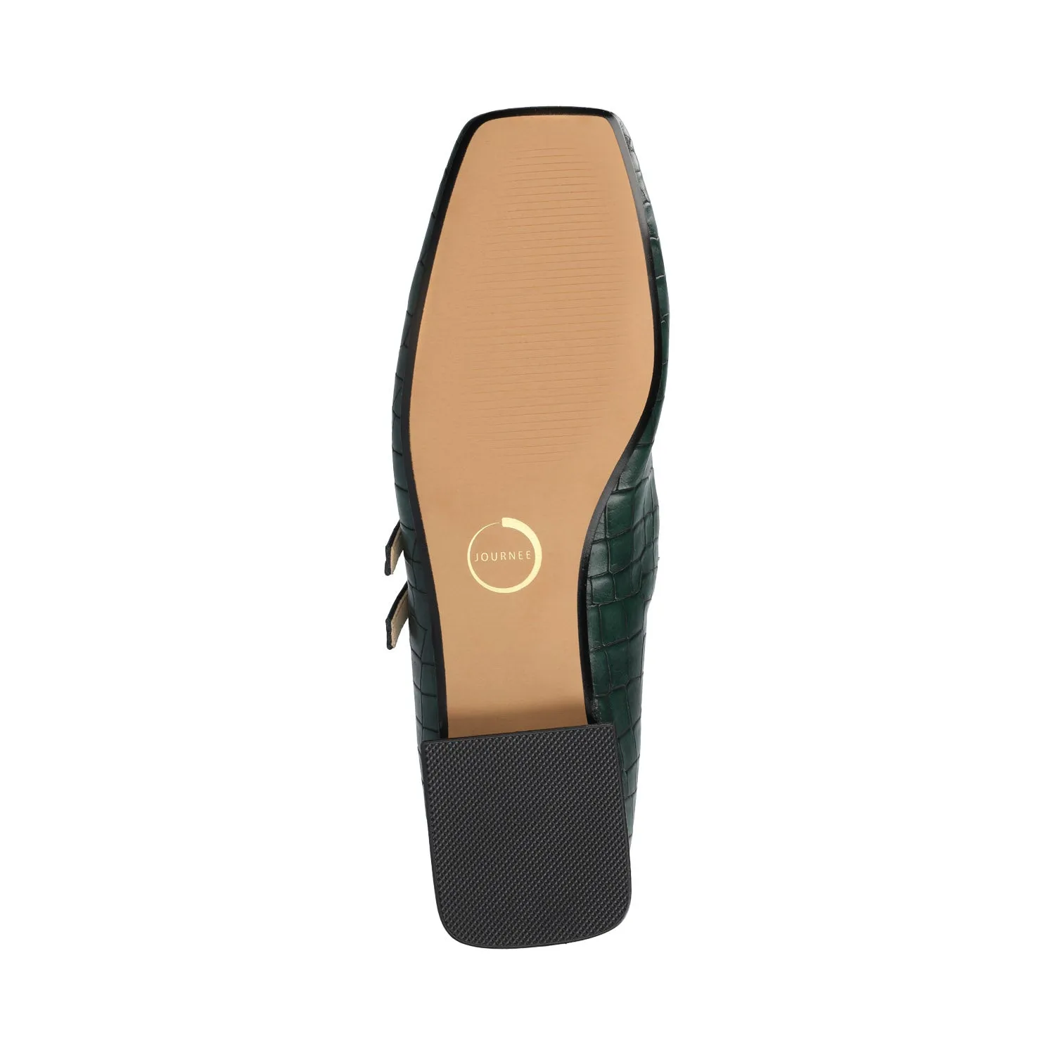 GREDAH MARY JANE FLATS IN FAUX LEATHER soft sole