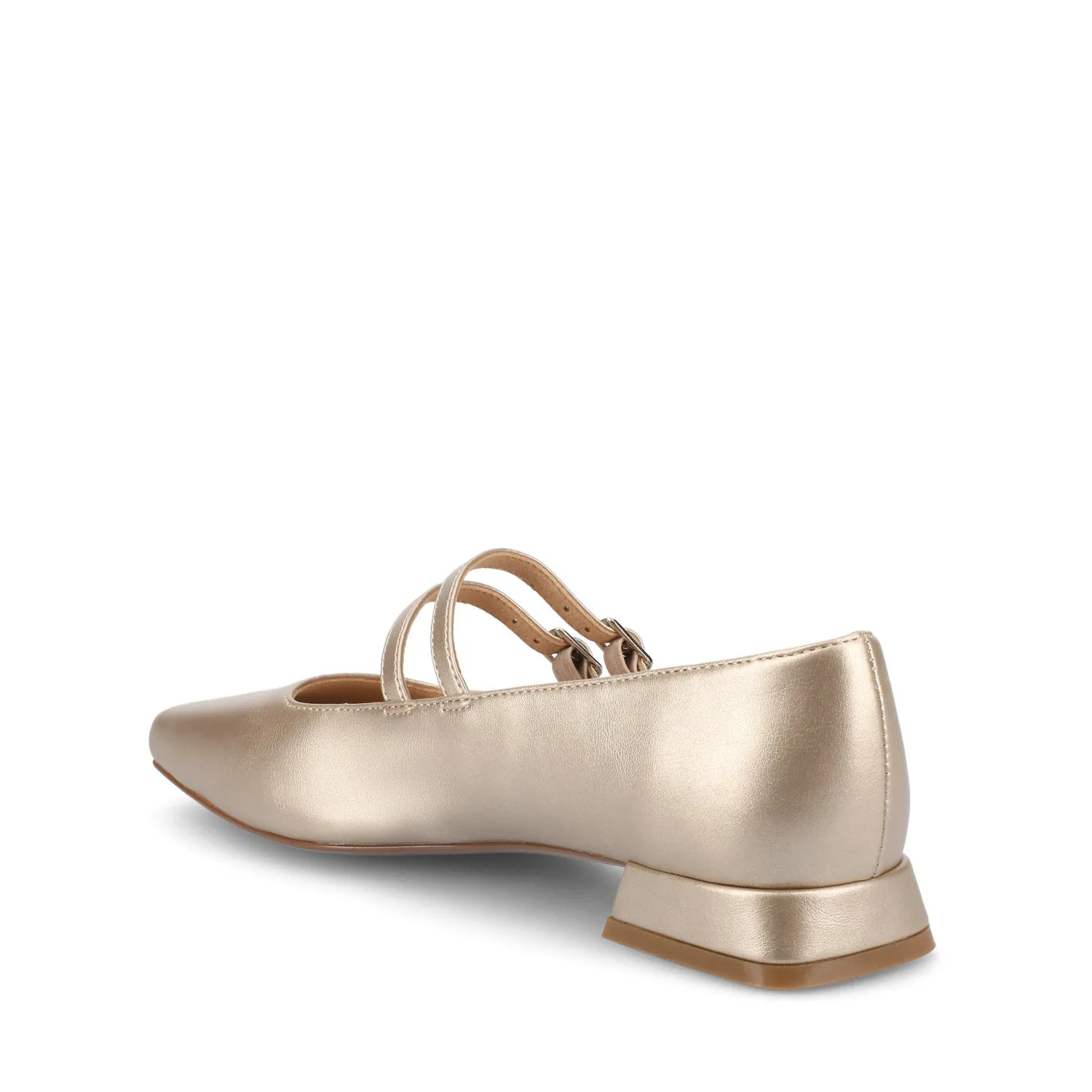 GREDAH MARY JANE FLATS IN FAUX LEATHER soft sole