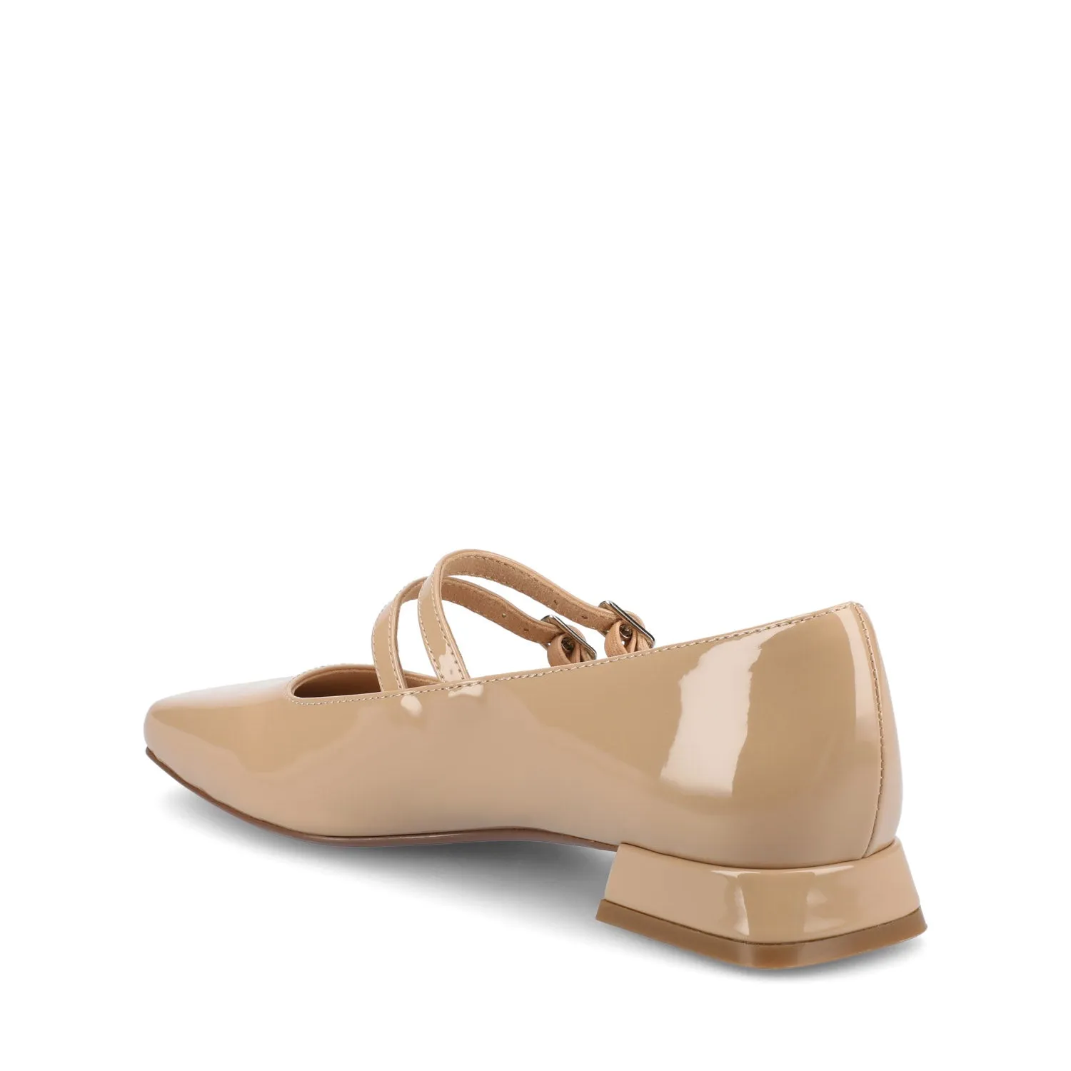 GREDAH MARY JANE FLATS IN FAUX LEATHER soft sole