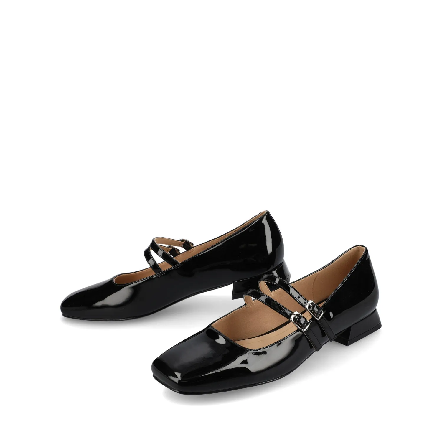 GREDAH MARY JANE FLATS IN FAUX LEATHER soft sole