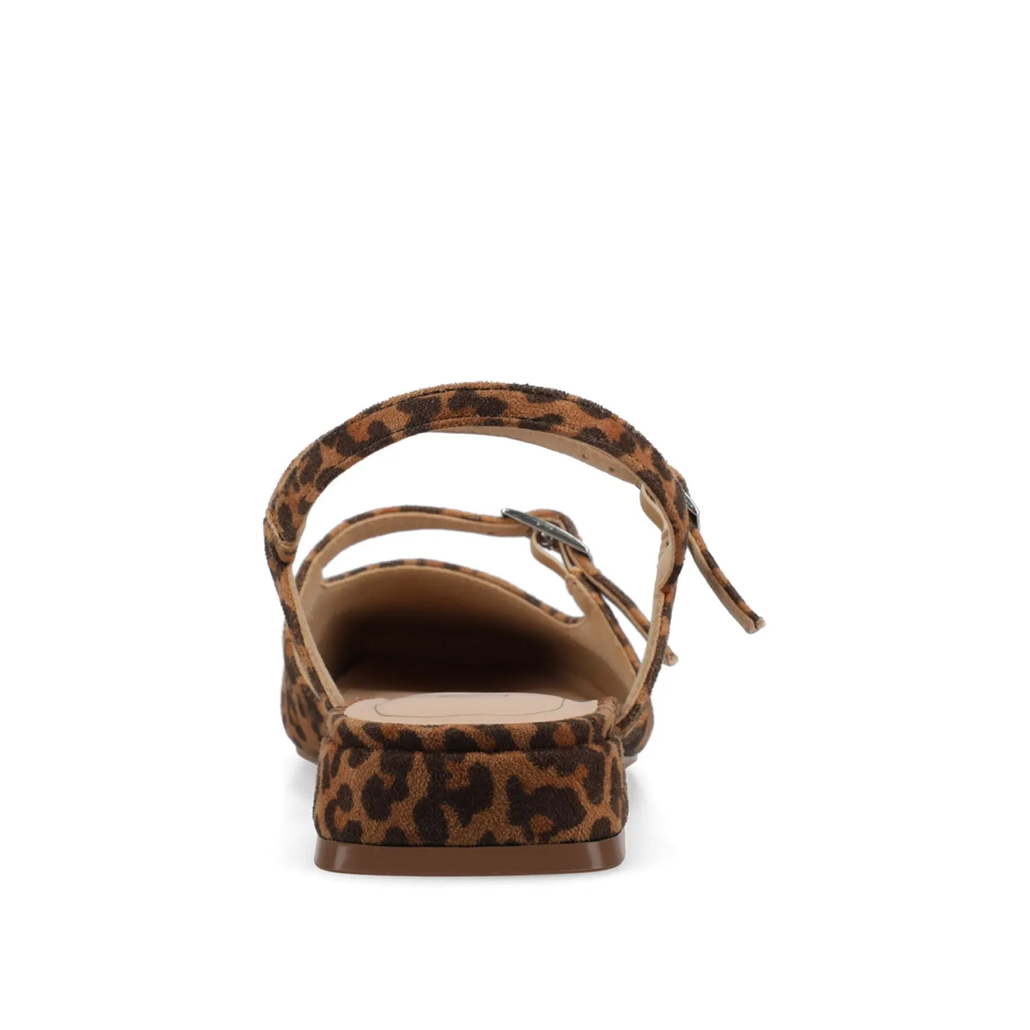 GRETCHENN HEELED FLATS IN FAUX LEATHER blush pink