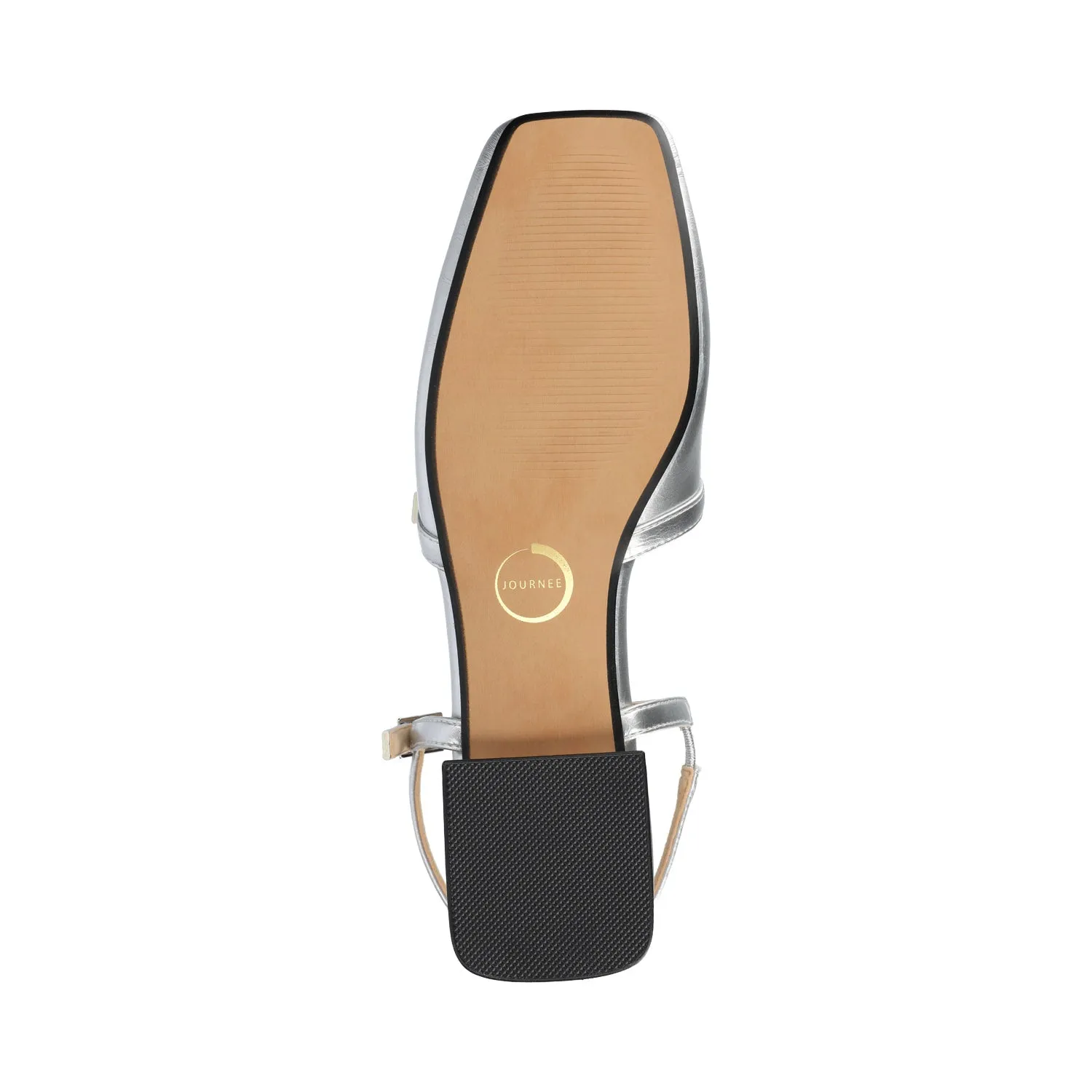 GRETCHENN HEELED FLATS IN FAUX LEATHER blush pink