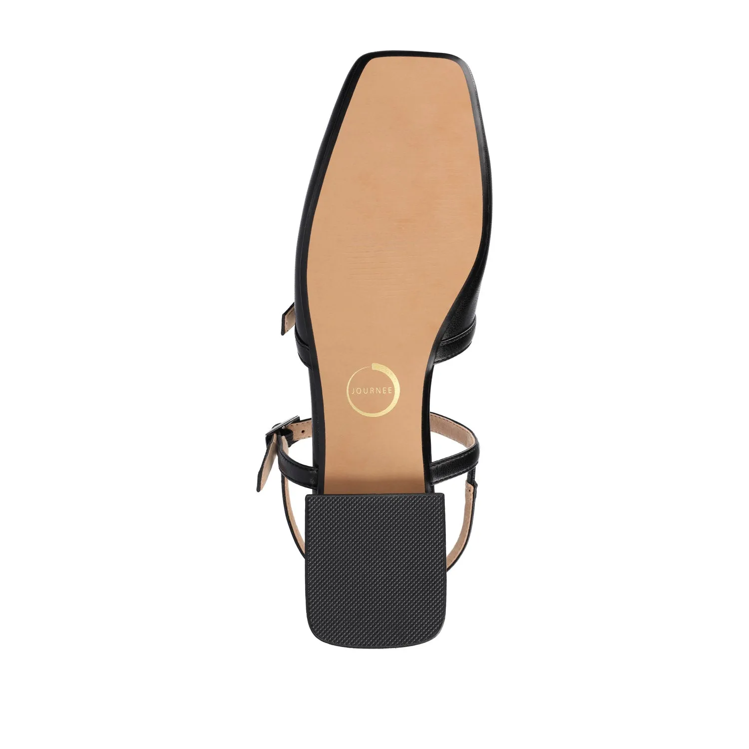 GRETCHENN HEELED FLATS IN FAUX LEATHER blush pink