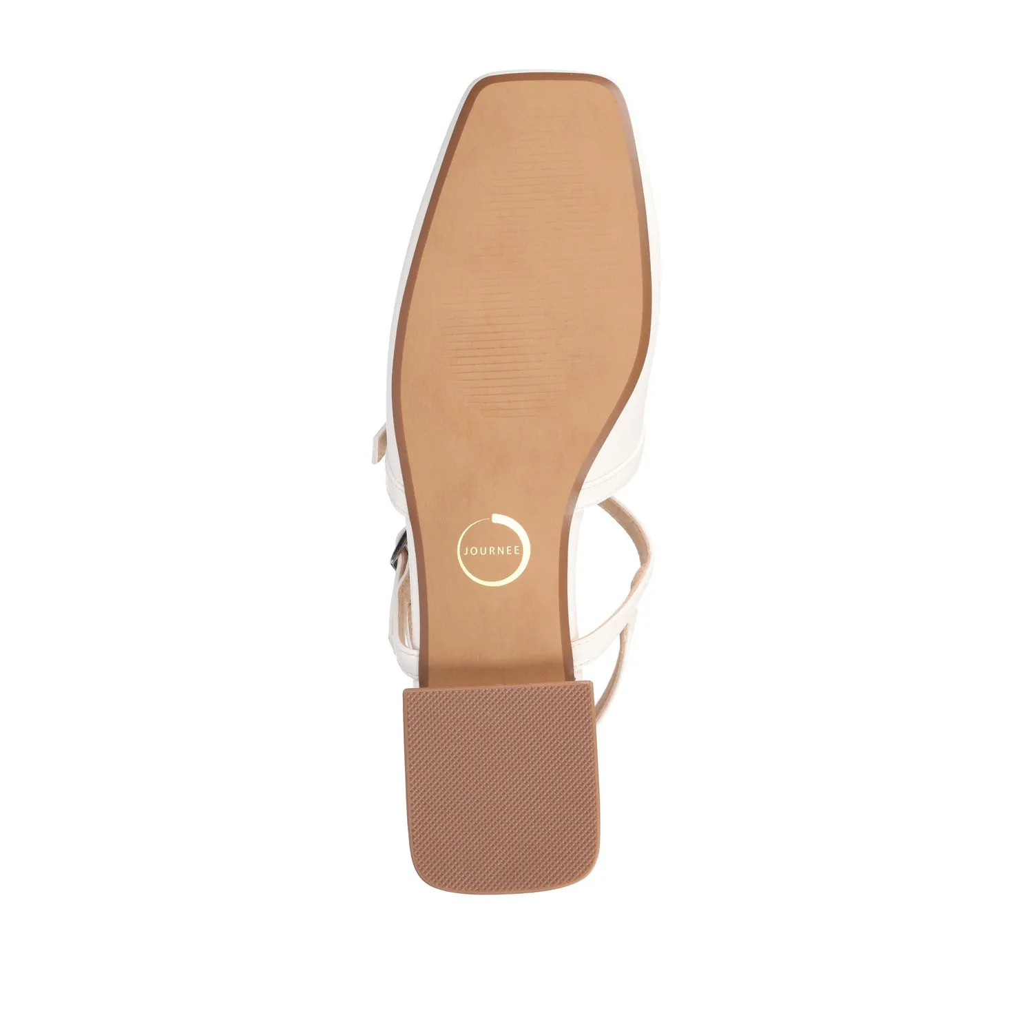GRETCHENN HEELED FLATS IN FAUX LEATHER blush pink