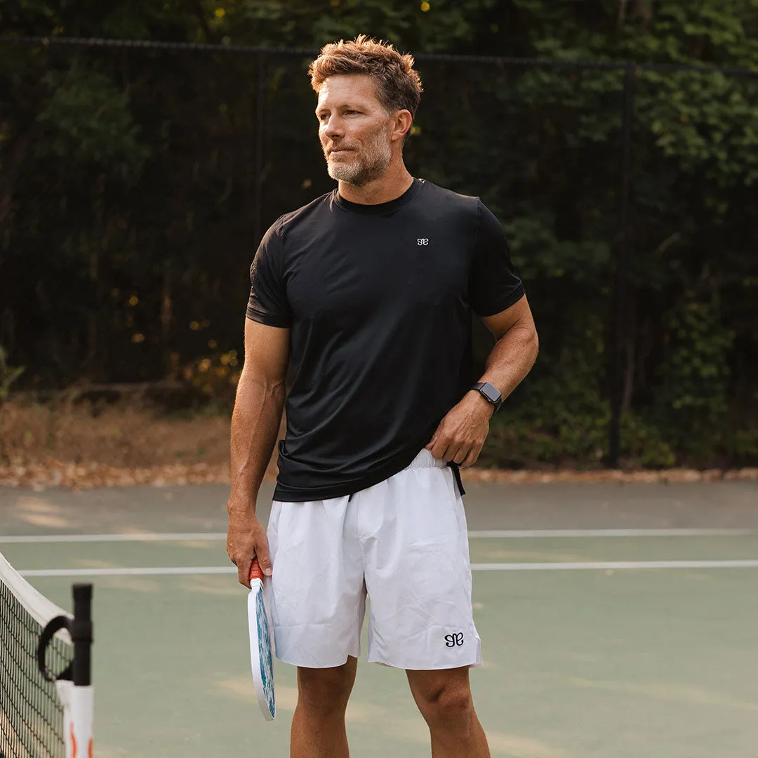 Grit Shorts, White laidback cut