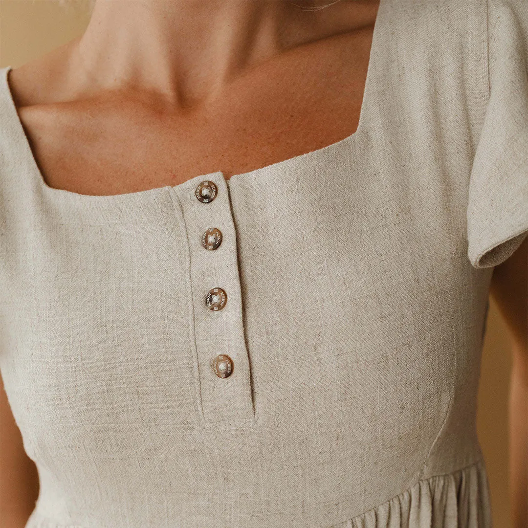 Hailey Maxi Dress, Natural slow tone