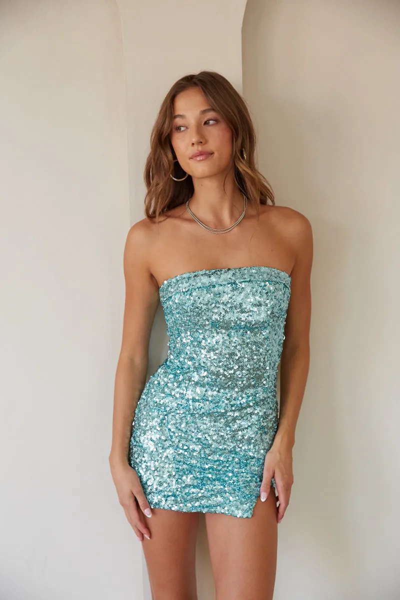 Hailey Sequin Bodycon Mini Dress birthday pick