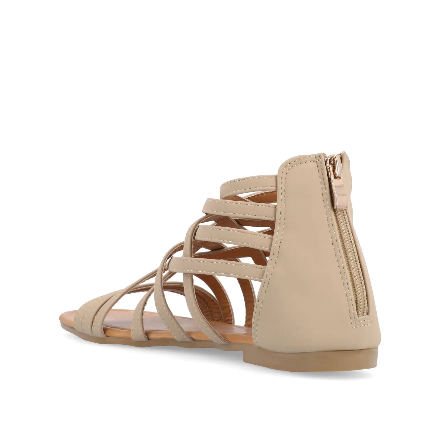 HANNI GLADIATOR SANDALS IN FAUX LEATHER grip base