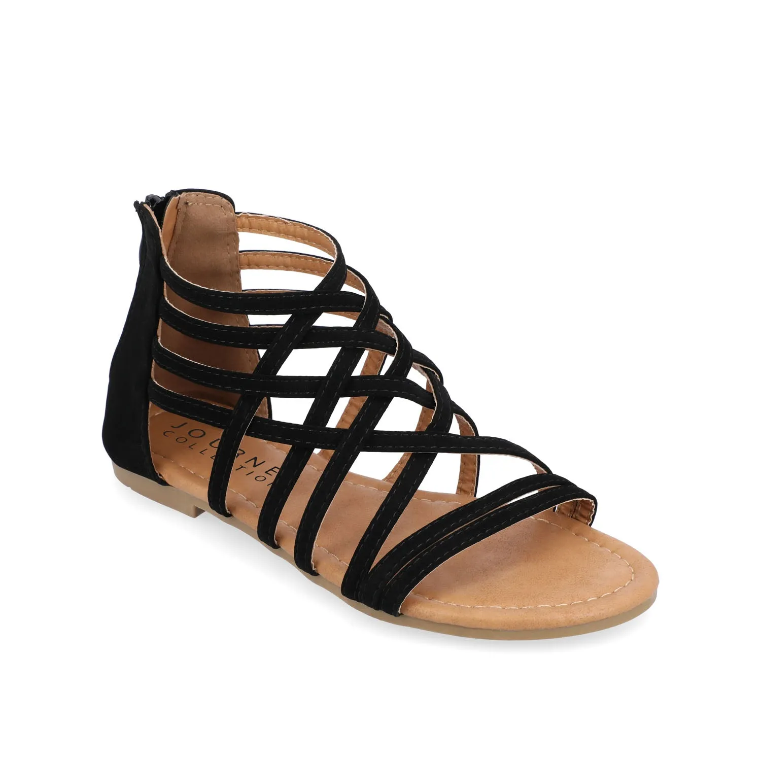 HANNI GLADIATOR SANDALS IN FAUX LEATHER grip base