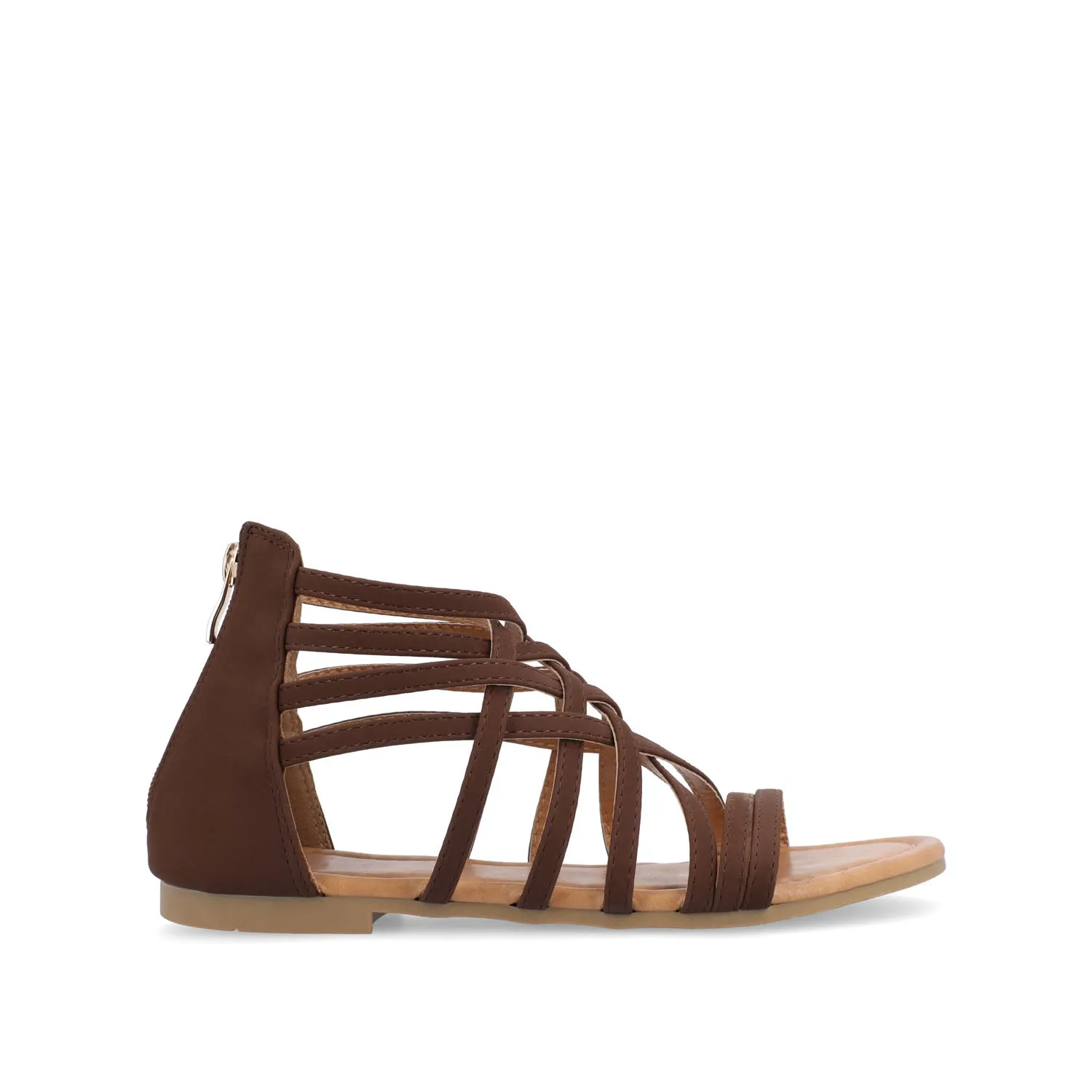 HANNI GLADIATOR SANDALS IN FAUX LEATHER grip base