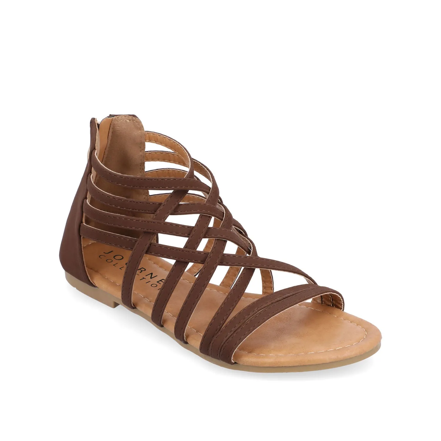 HANNI GLADIATOR SANDALS IN FAUX LEATHER grip base