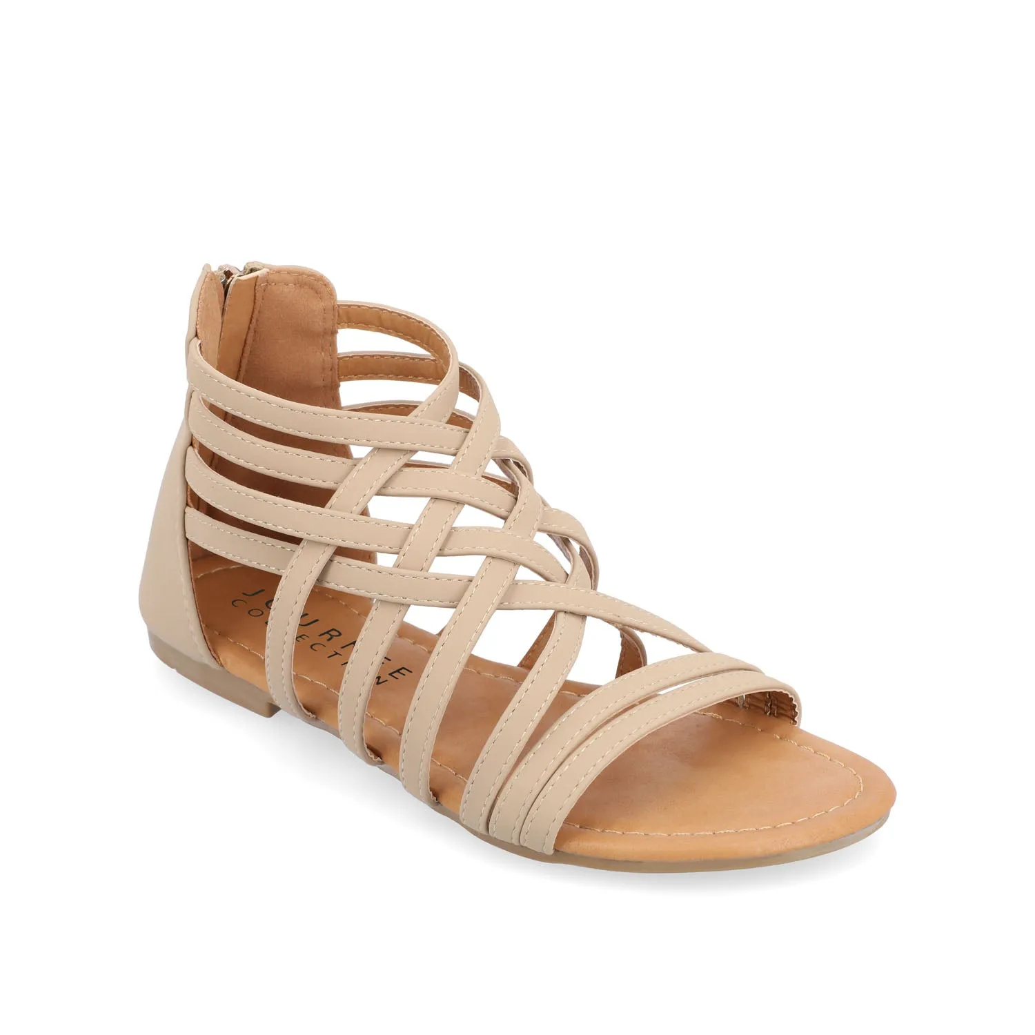 HANNI GLADIATOR SANDALS IN FAUX LEATHER grip base