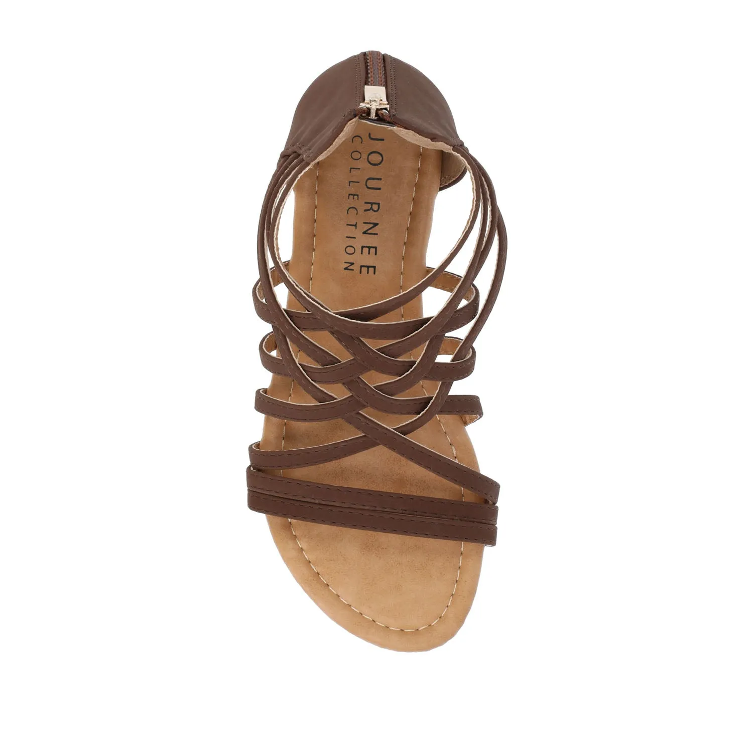 HANNI GLADIATOR SANDALS IN FAUX LEATHER grip base