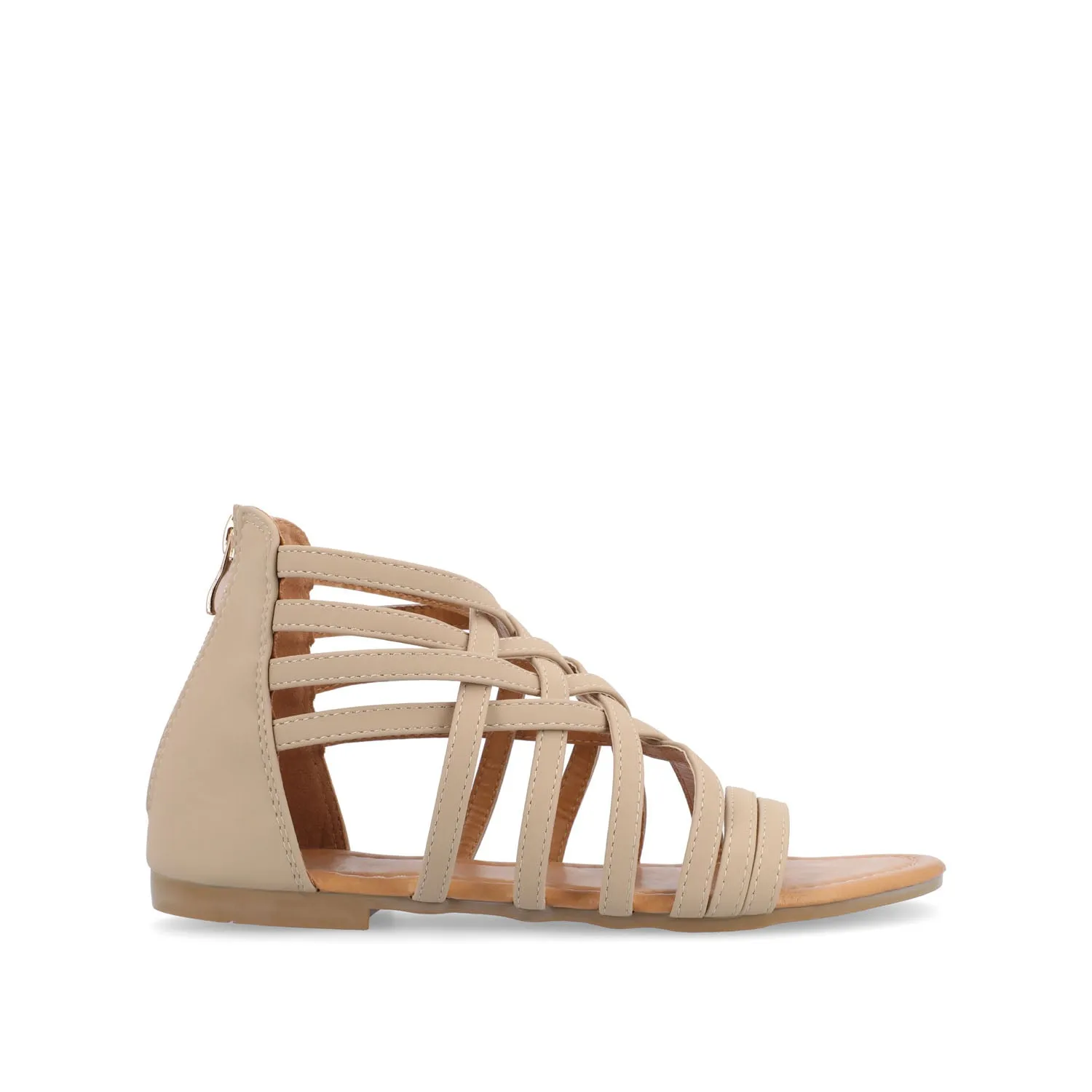 HANNI GLADIATOR SANDALS IN FAUX LEATHER grip base