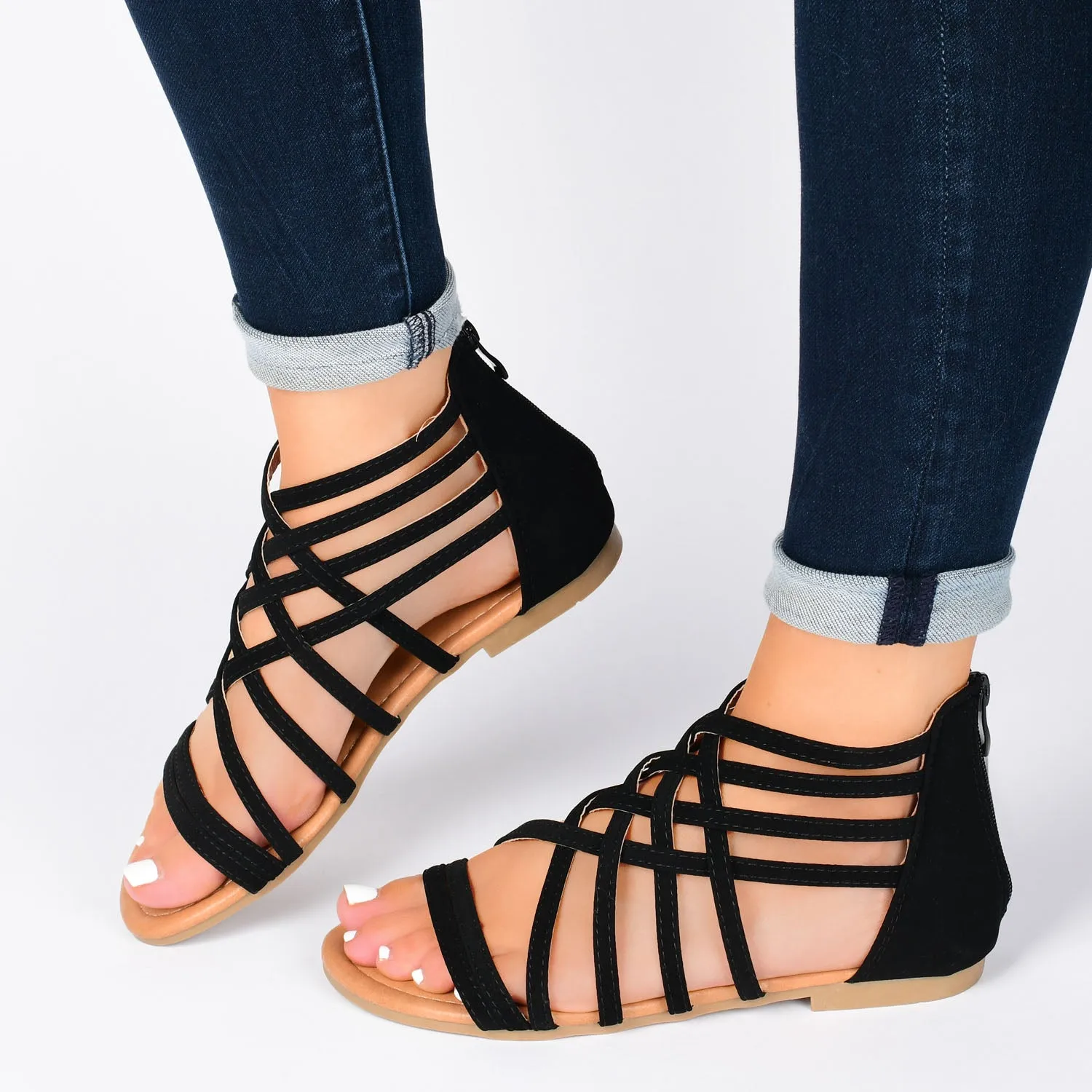 HANNI GLADIATOR SANDALS IN WIDE morning vibe