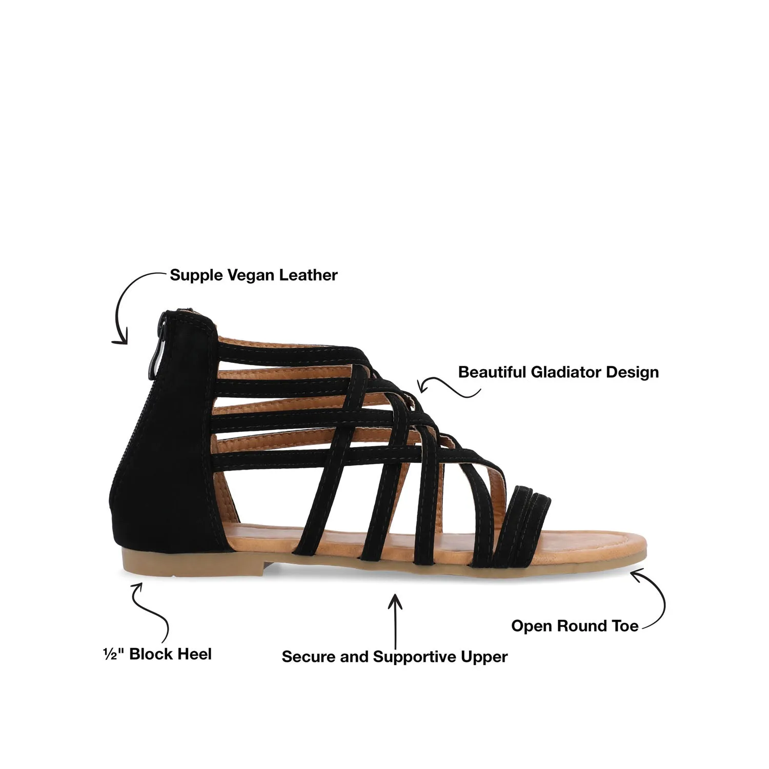 HANNI GLADIATOR SANDALS IN WIDE morning vibe