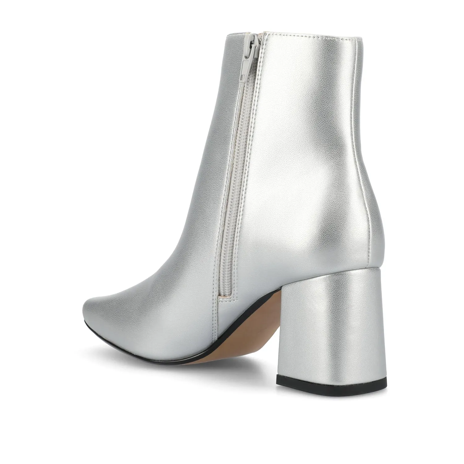 HAYLINN SQUARE TOE BOOTIES IN FAUX LEATHER cabin cozy