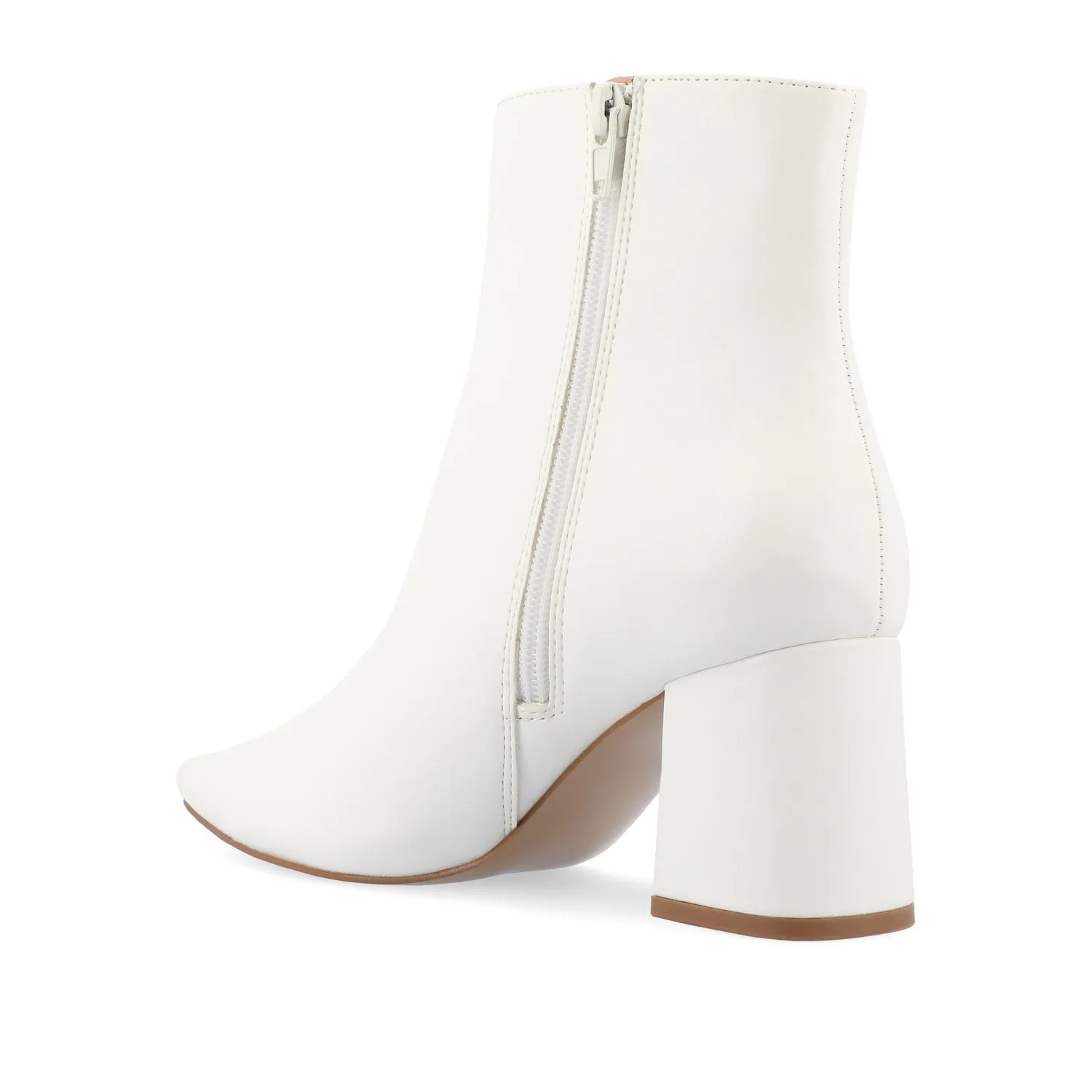 HAYLINN SQUARE TOE BOOTIES IN FAUX LEATHER cabin cozy