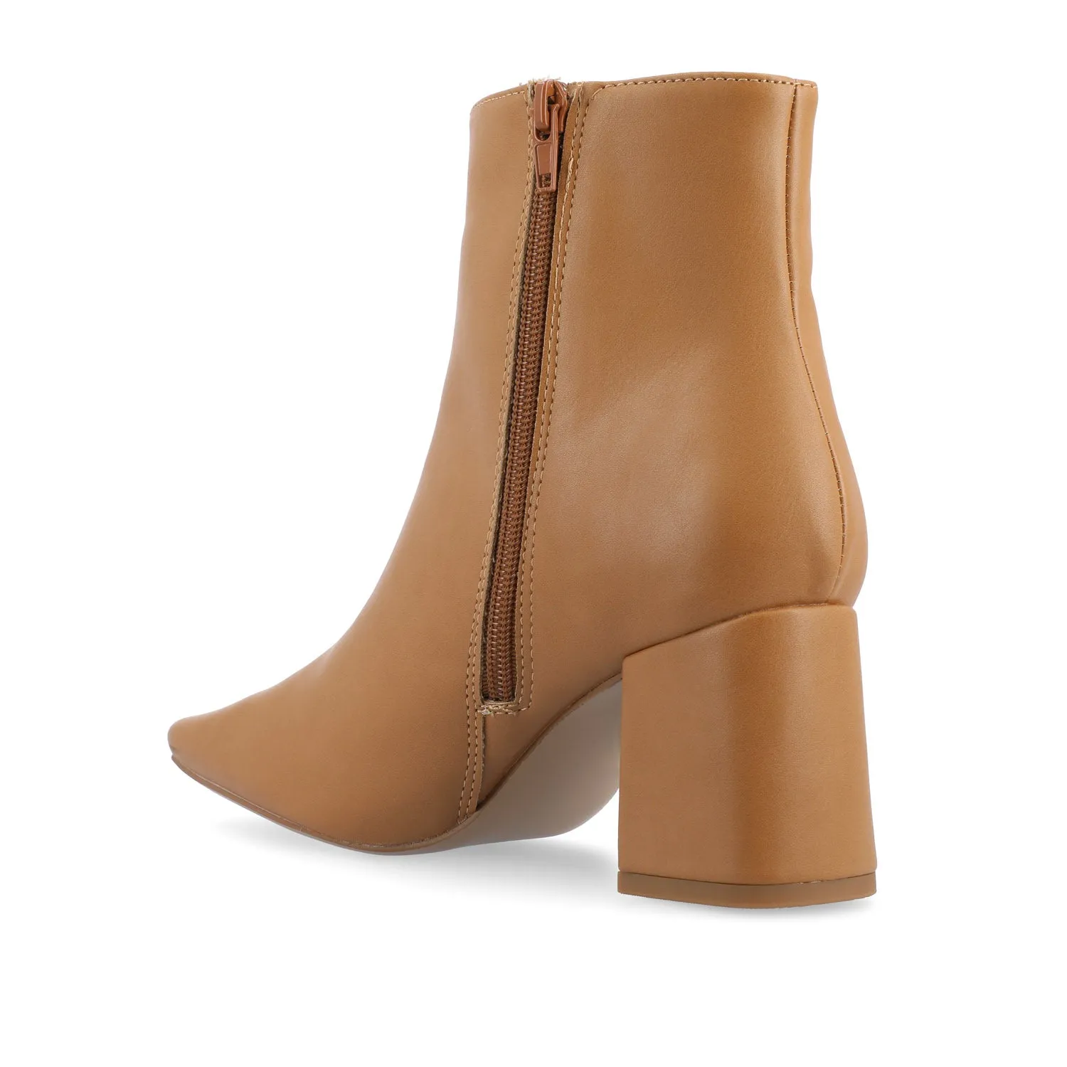 HAYLINN SQUARE TOE BOOTIES IN FAUX LEATHER cabin cozy
