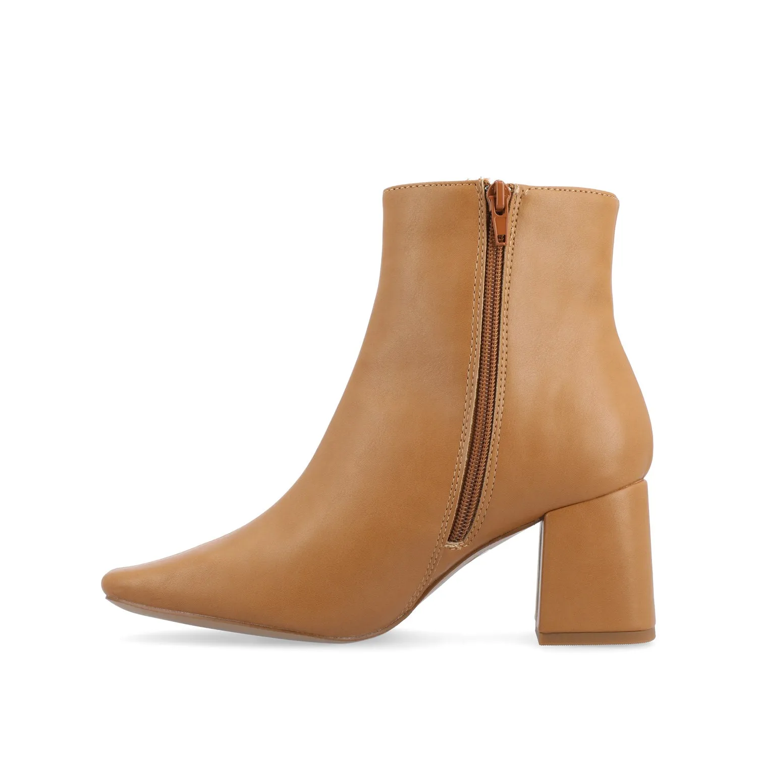 HAYLINN SQUARE TOE BOOTIES IN FAUX LEATHER cabin cozy