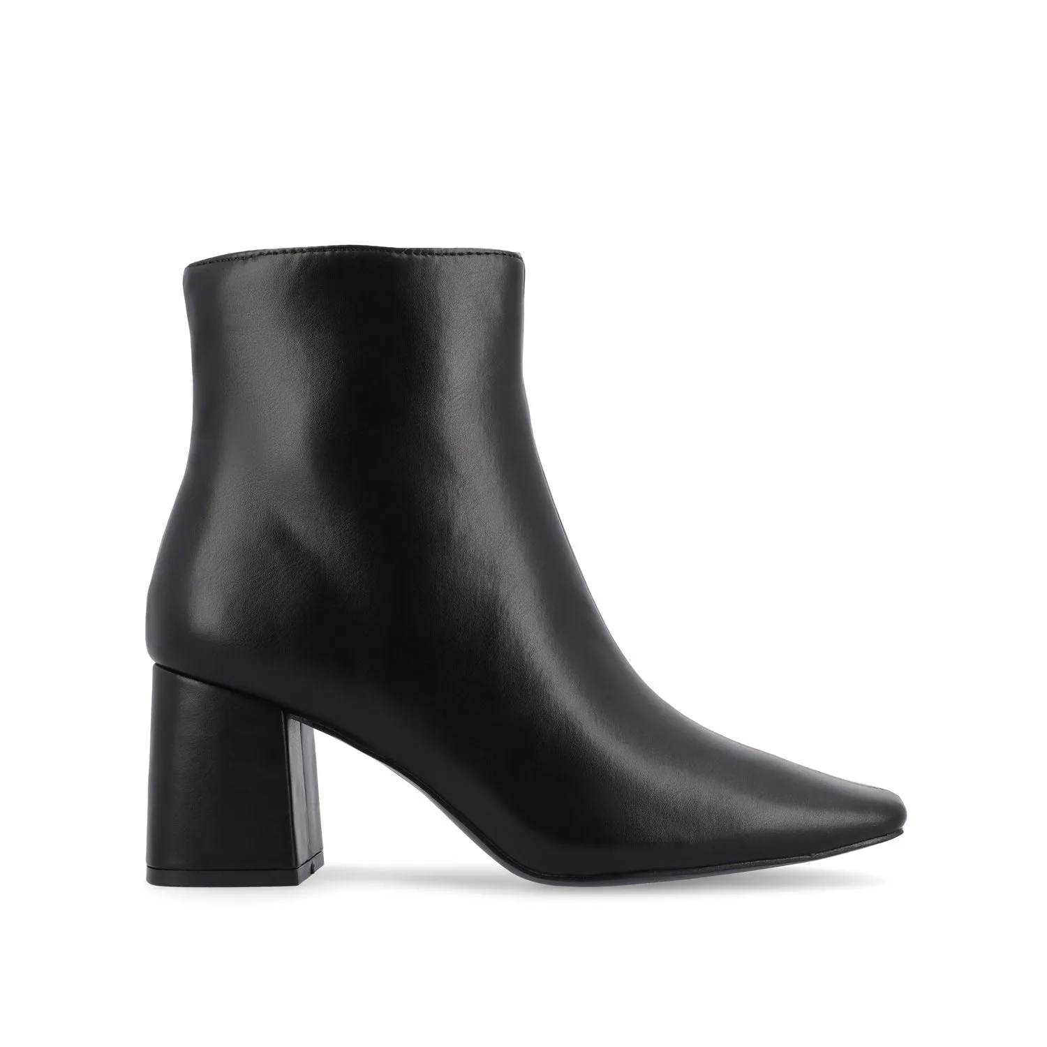 HAYLINN SQUARE TOE BOOTIES IN FAUX LEATHER cabin cozy