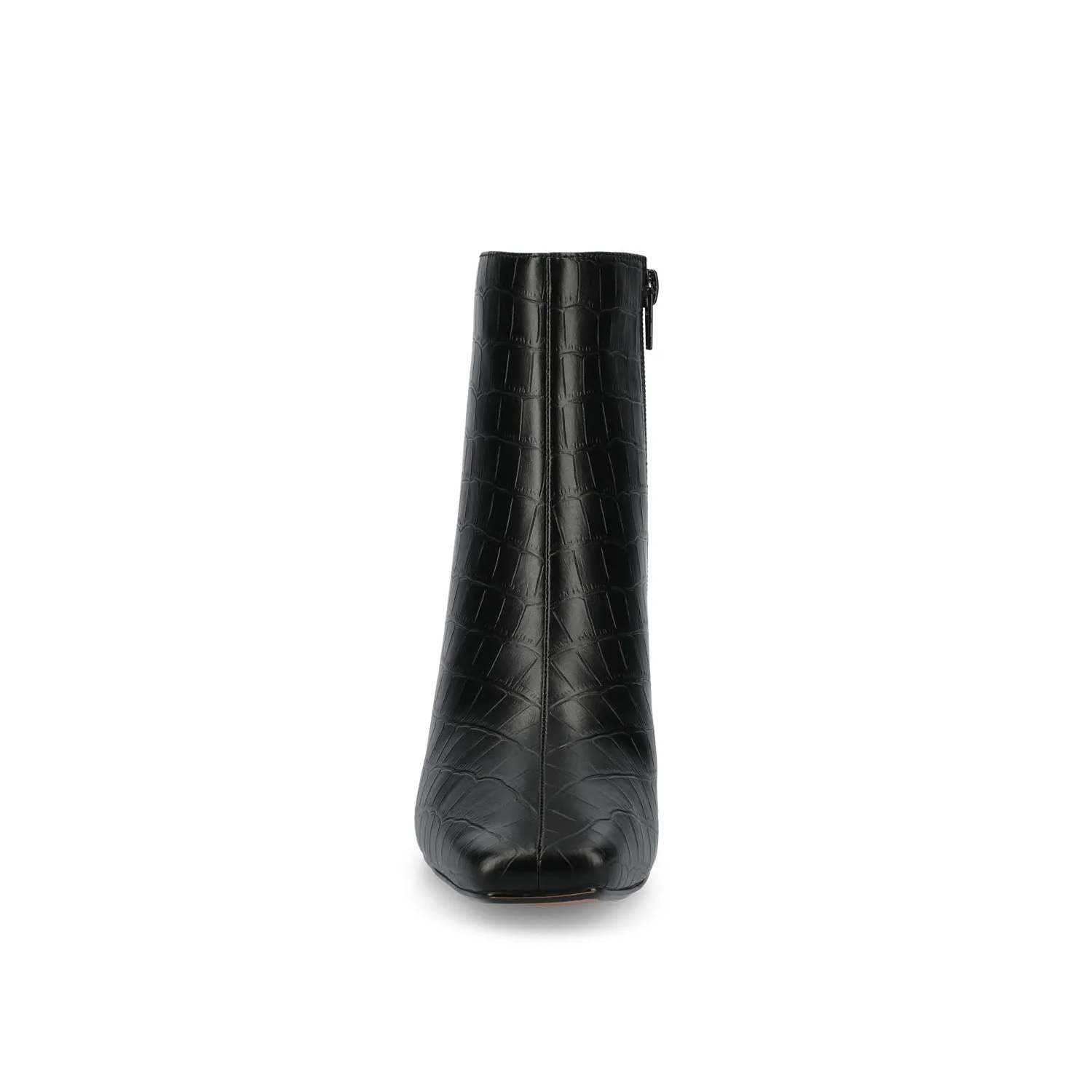 HAYLINN SQUARE TOE BOOTIES IN FAUX LEATHER cabin cozy