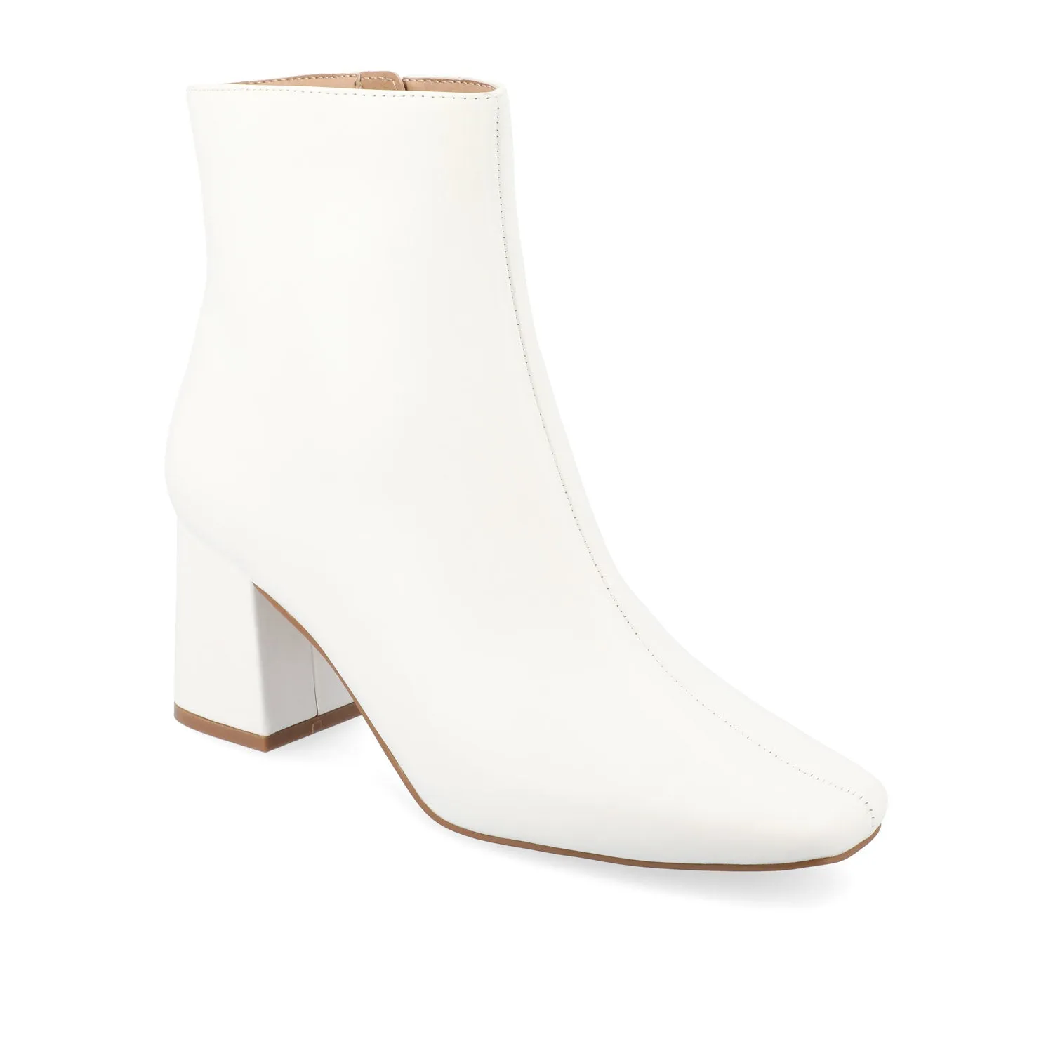 HAYLINN SQUARE TOE BOOTIES IN FAUX LEATHER cabin cozy