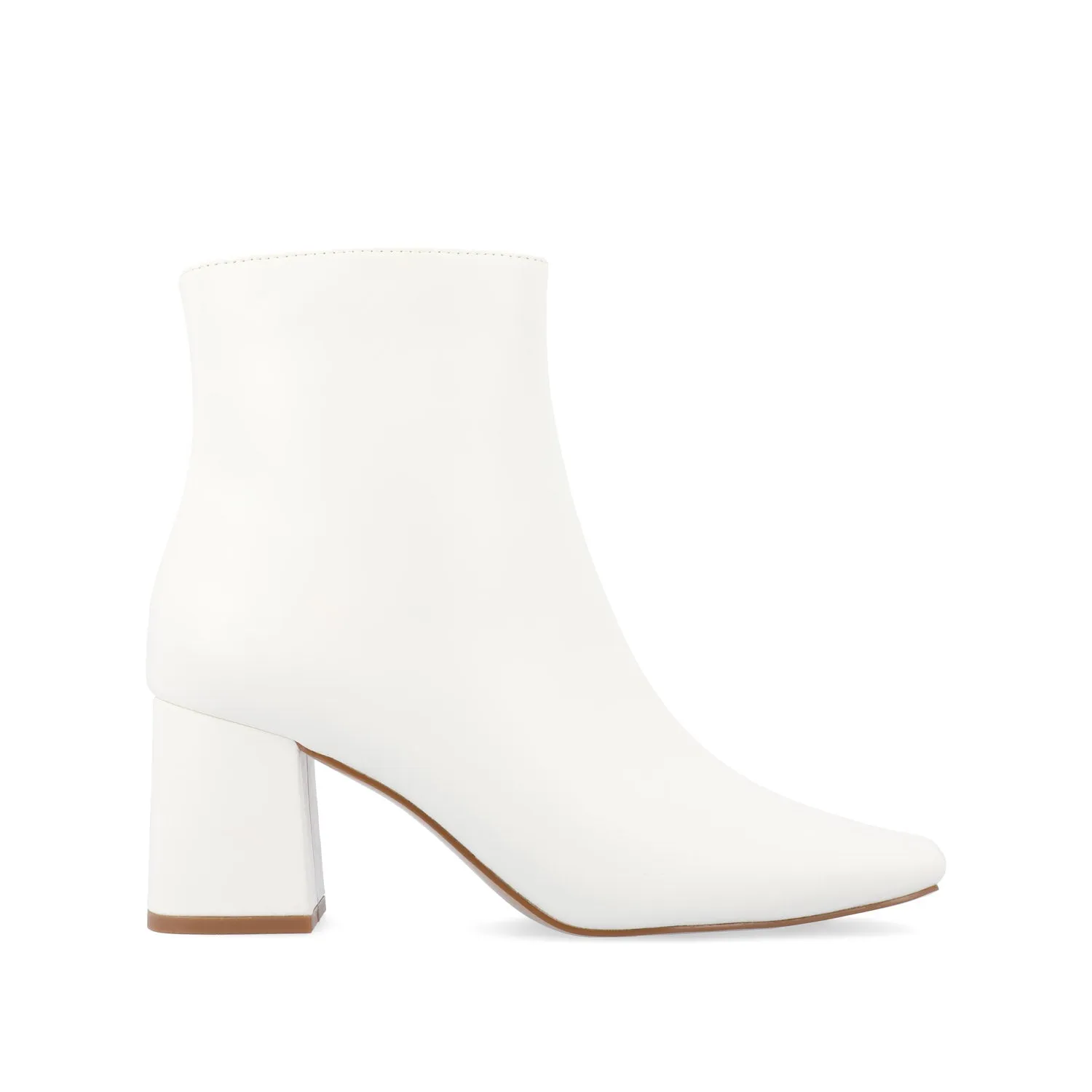 HAYLINN SQUARE TOE BOOTIES IN FAUX LEATHER cabin cozy