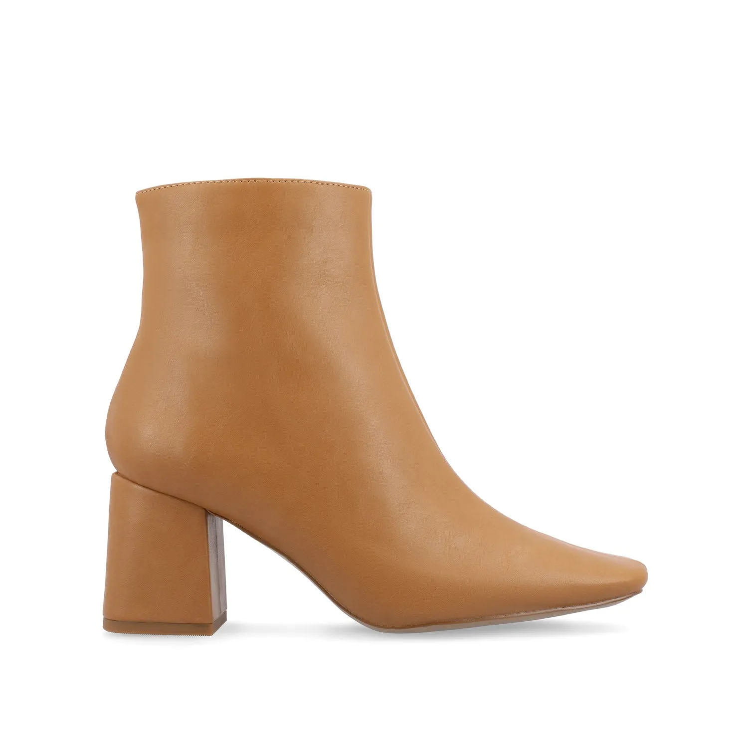 HAYLINN SQUARE TOE BOOTIES IN FAUX LEATHER cabin cozy