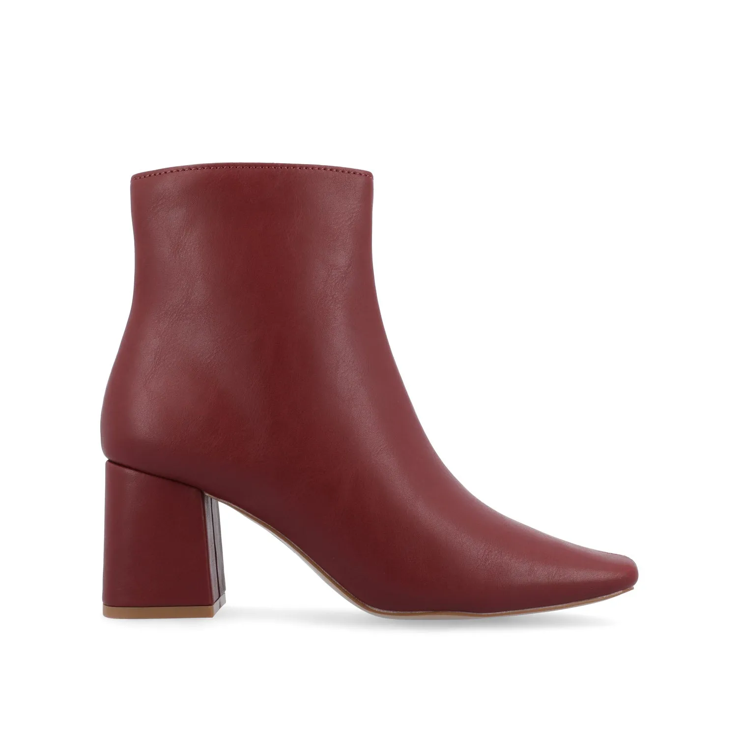 HAYLINN SQUARE TOE BOOTIES IN FAUX LEATHER cabin cozy