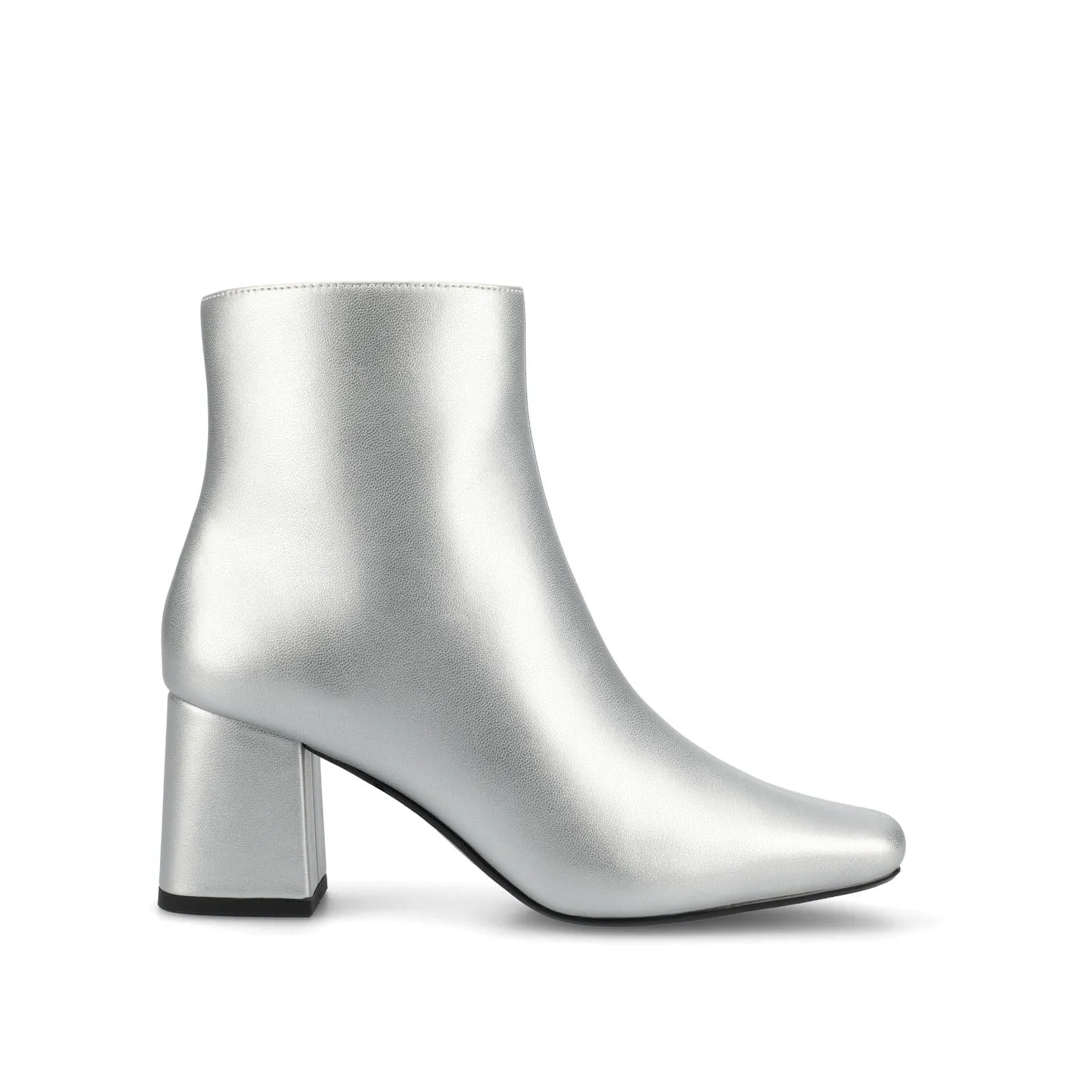 HAYLINN SQUARE TOE BOOTIES IN FAUX LEATHER cabin cozy