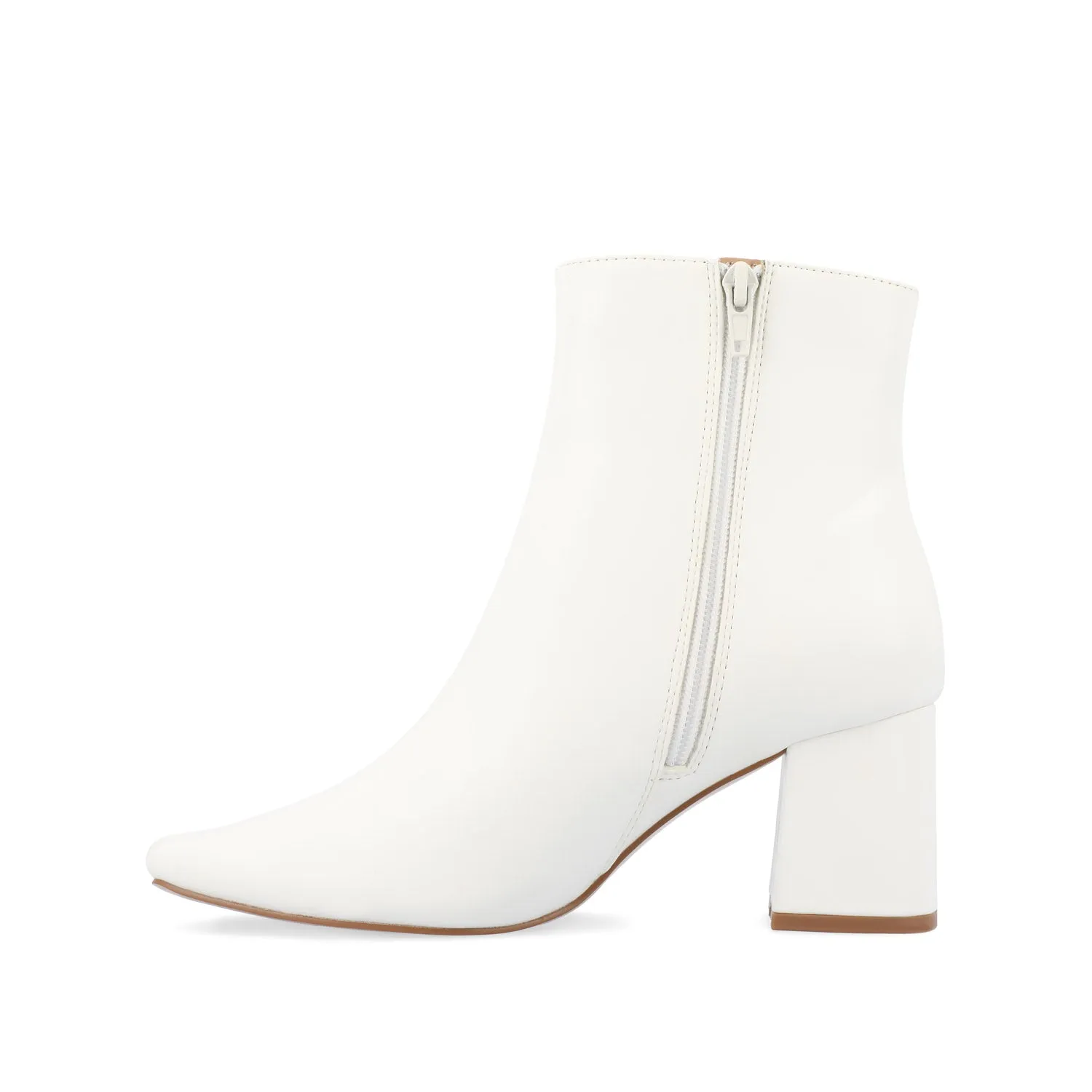 HAYLINN SQUARE TOE BOOTIES IN FAUX LEATHER cabin cozy